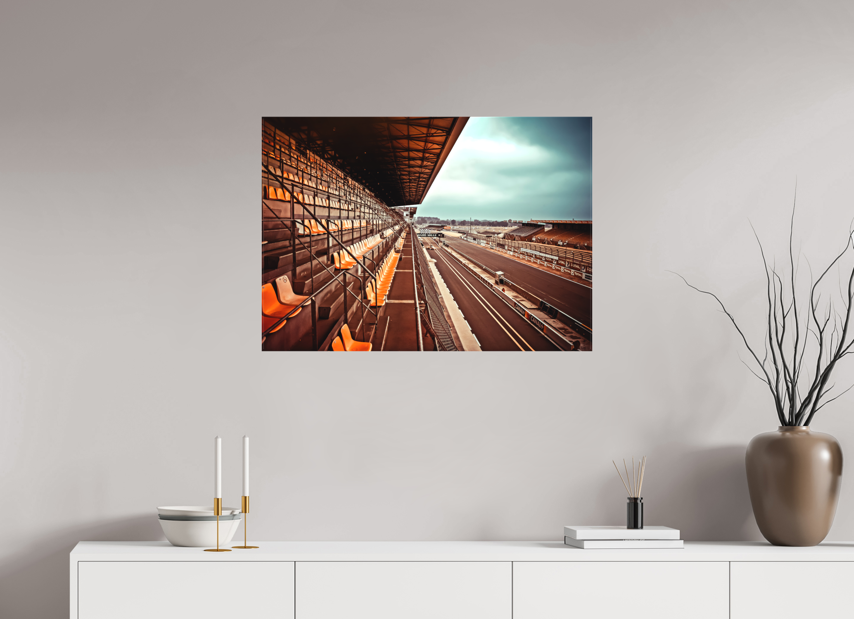 DIN A1 (84,1 x 59,4 cm), Leinwand matt Le Mans 24 Heures du Mans Racing - III