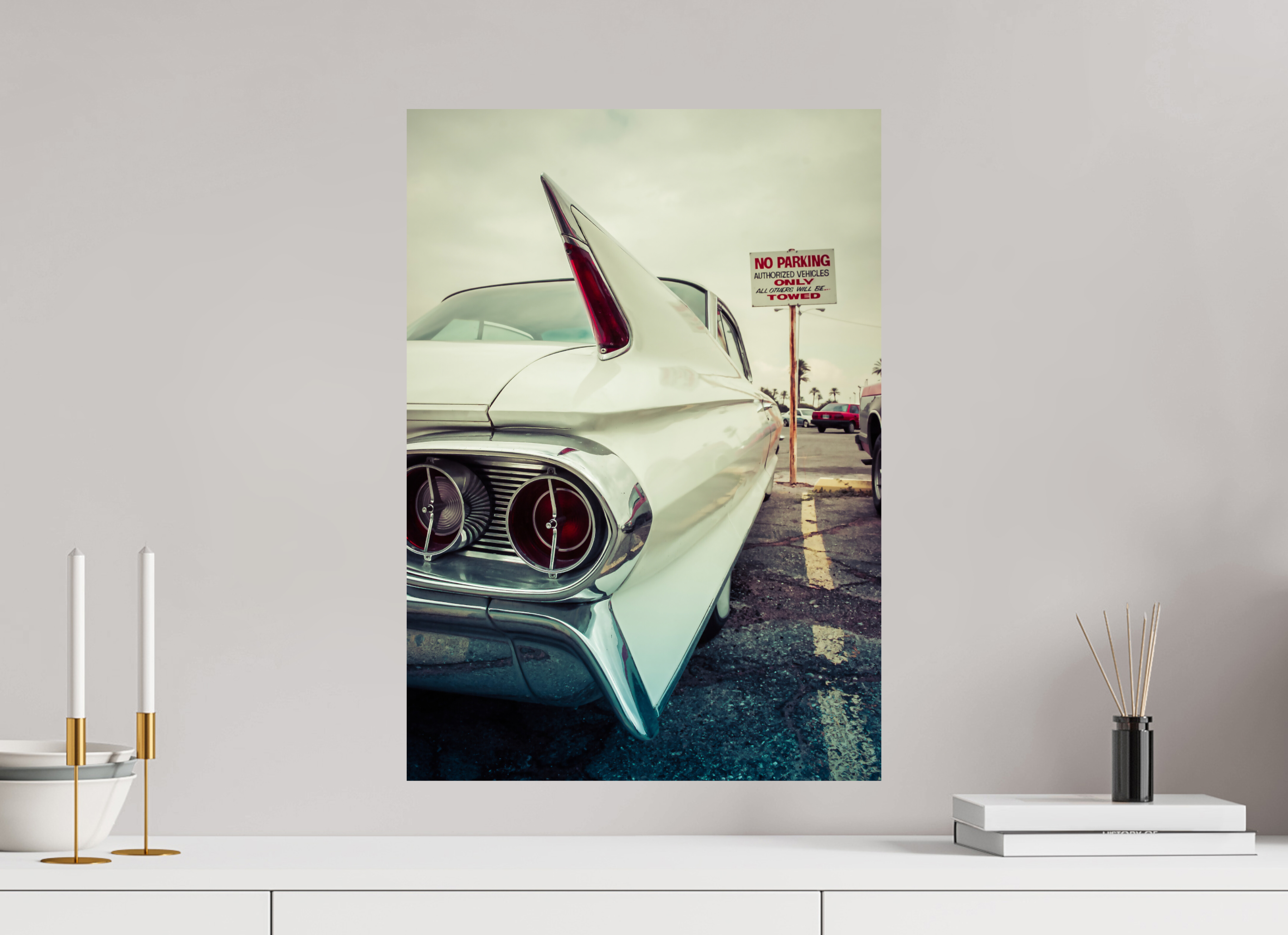 DIN A2 (42 x 59,4 cm), Photo Print On Fuji Crystal DP II White Cadillac Vegas