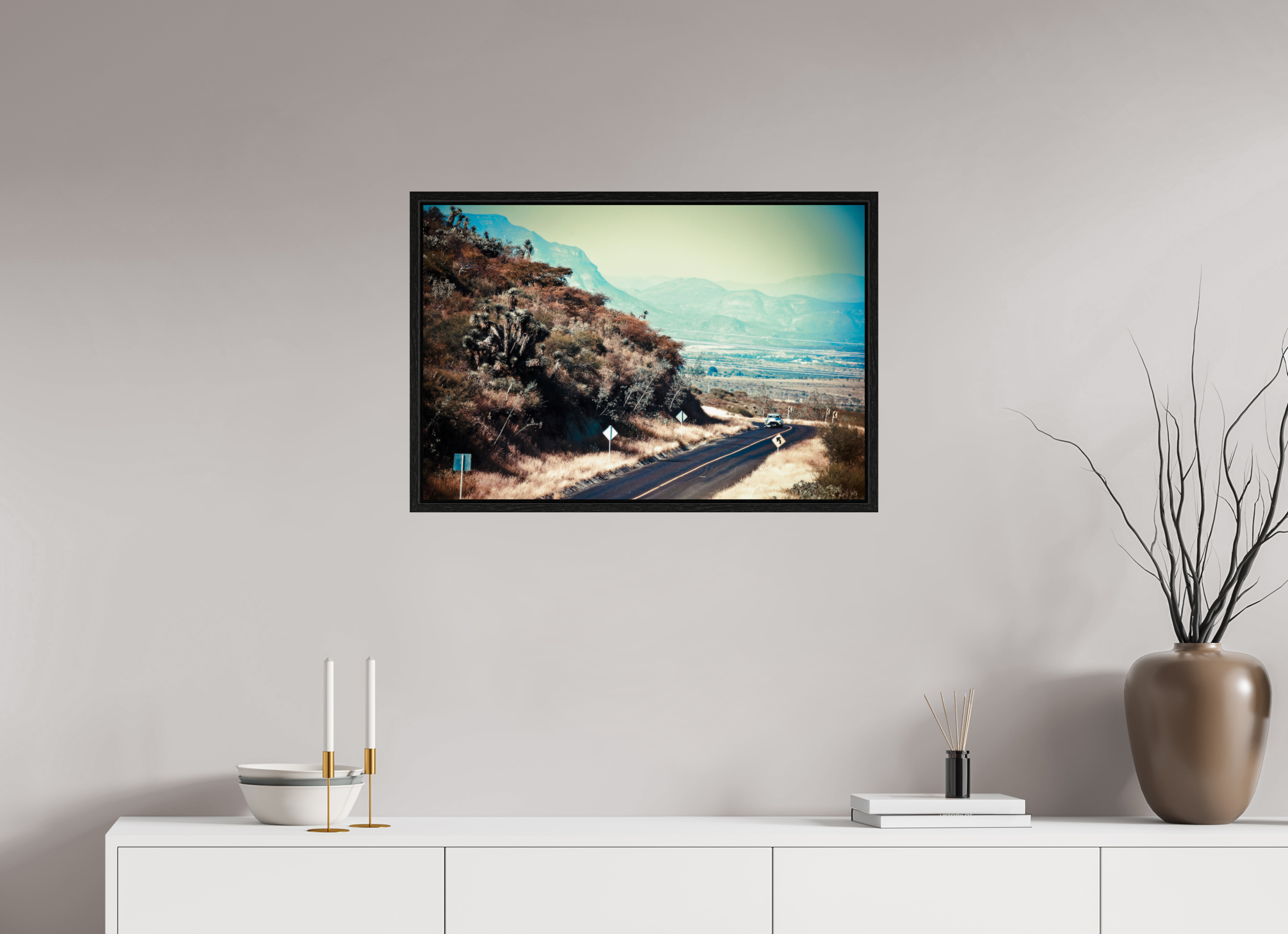 75 x 50 cm, Floater Frame La Carrera Panamerica Mexico - V