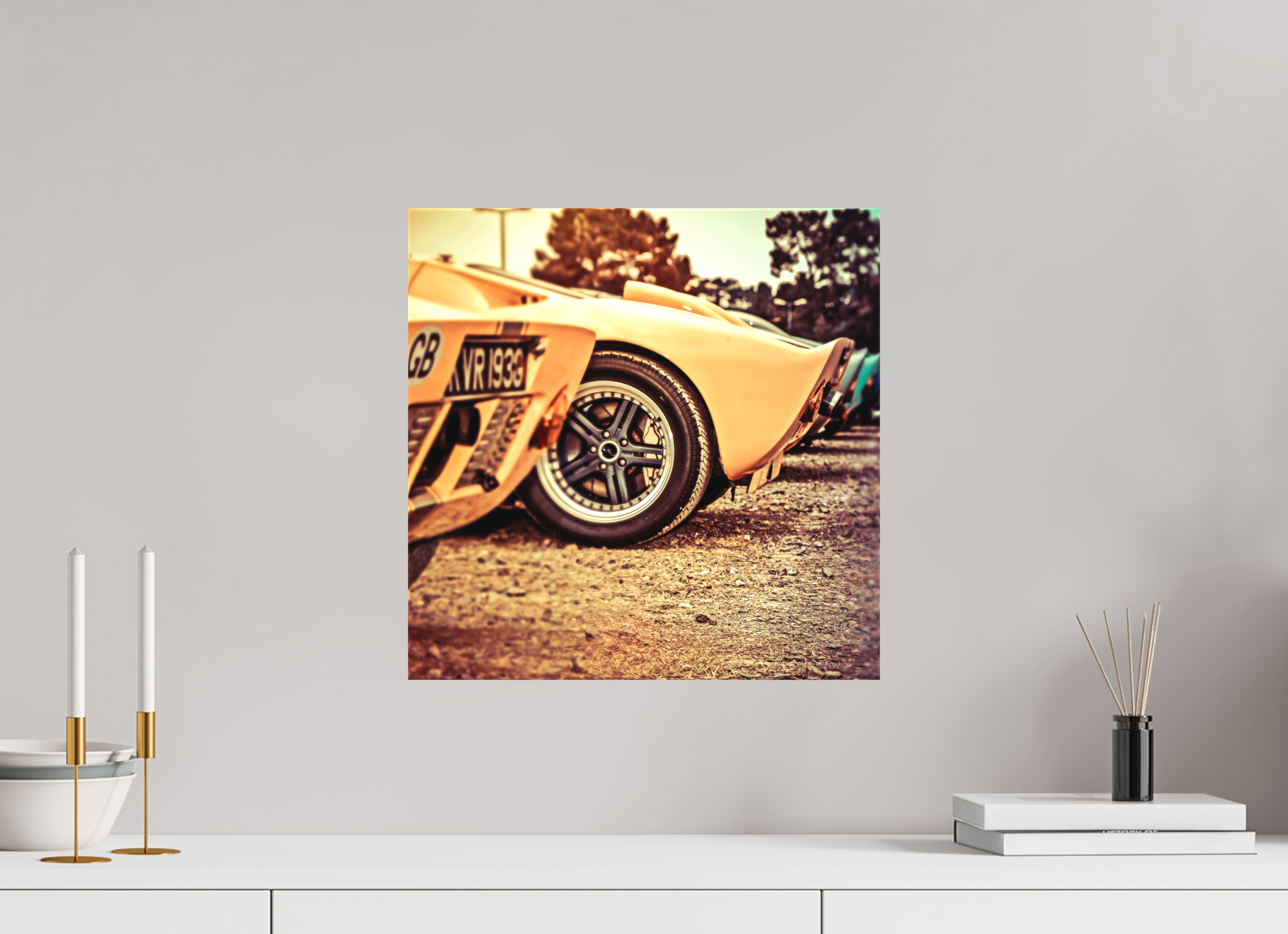40 x 40 cm, Leinwand matt Le Mans 24 Heures du Mans Racing - Ford