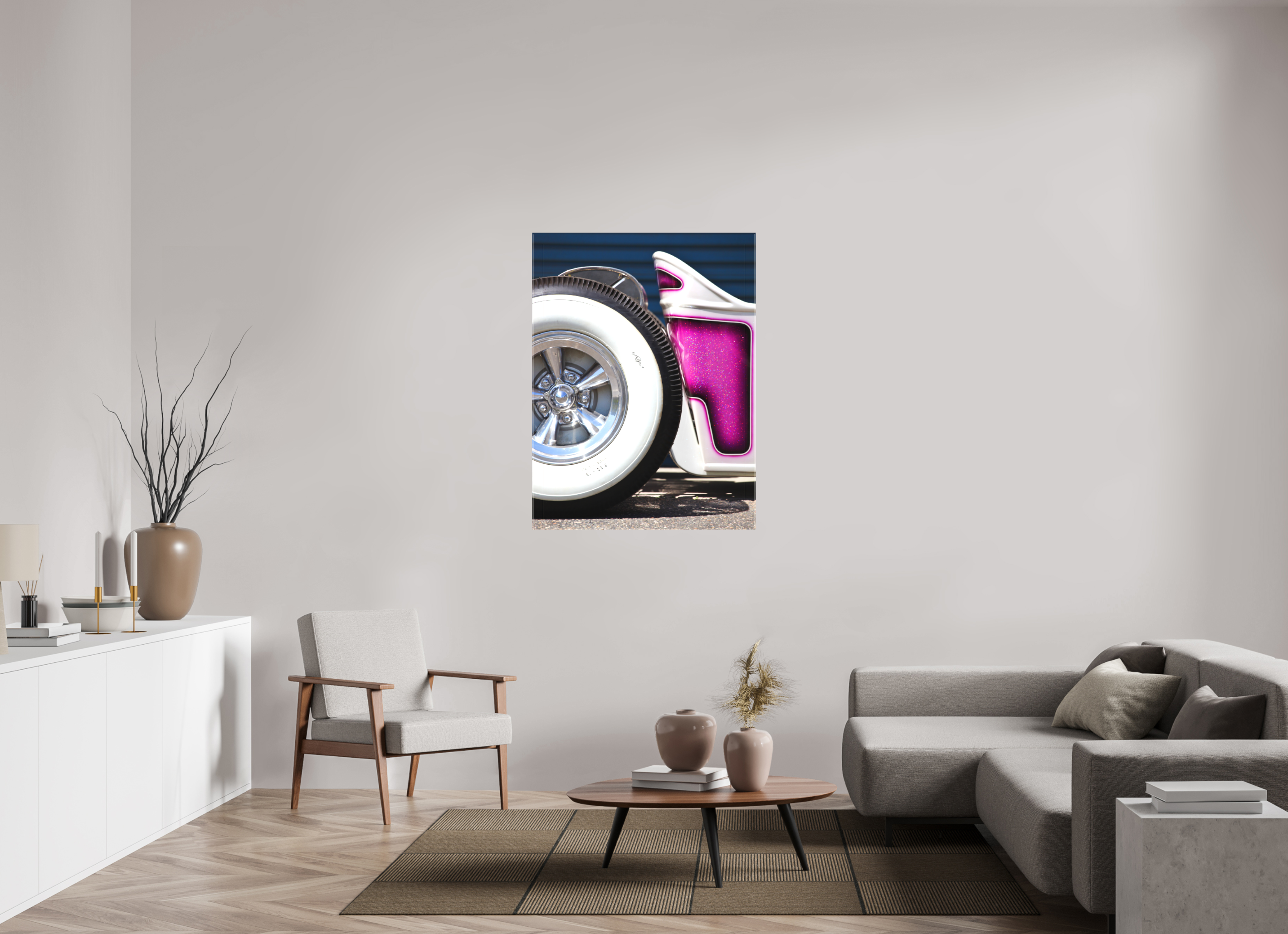 90 x 120 cm, Leinwand matt Hot Rods: Singapore Sling