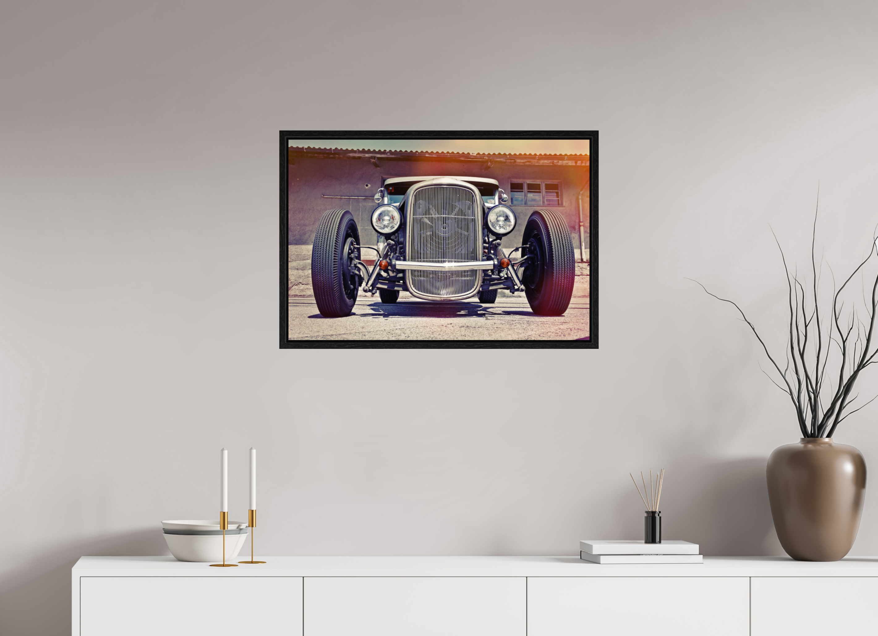 75 x 50 cm, Floater Frame Jay Jay's Hot Rod