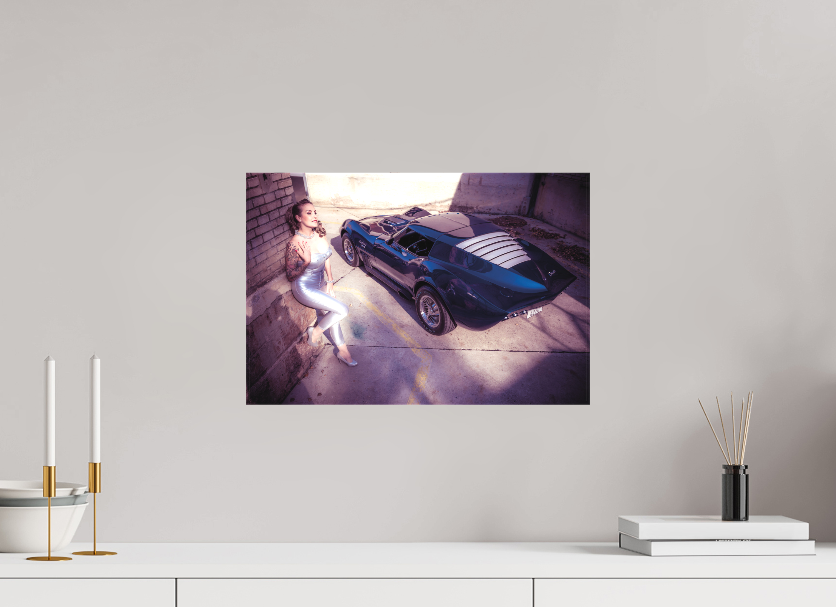 45 x 30 cm, Leinwand matt Zoe Scarlett Maka Shark II