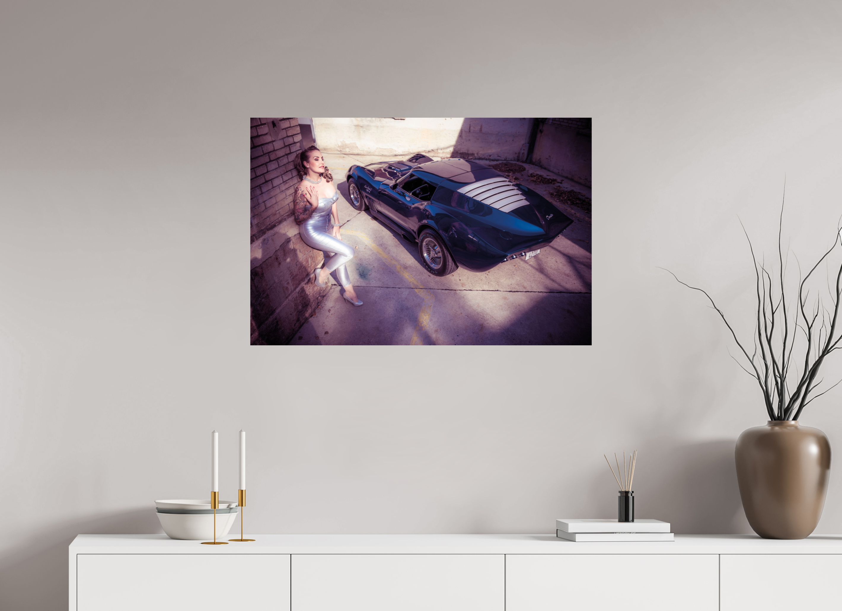 90 x 60 cm, Photo Print On Fuji Crystal DP II Zoe Scarlett Maka Shark II