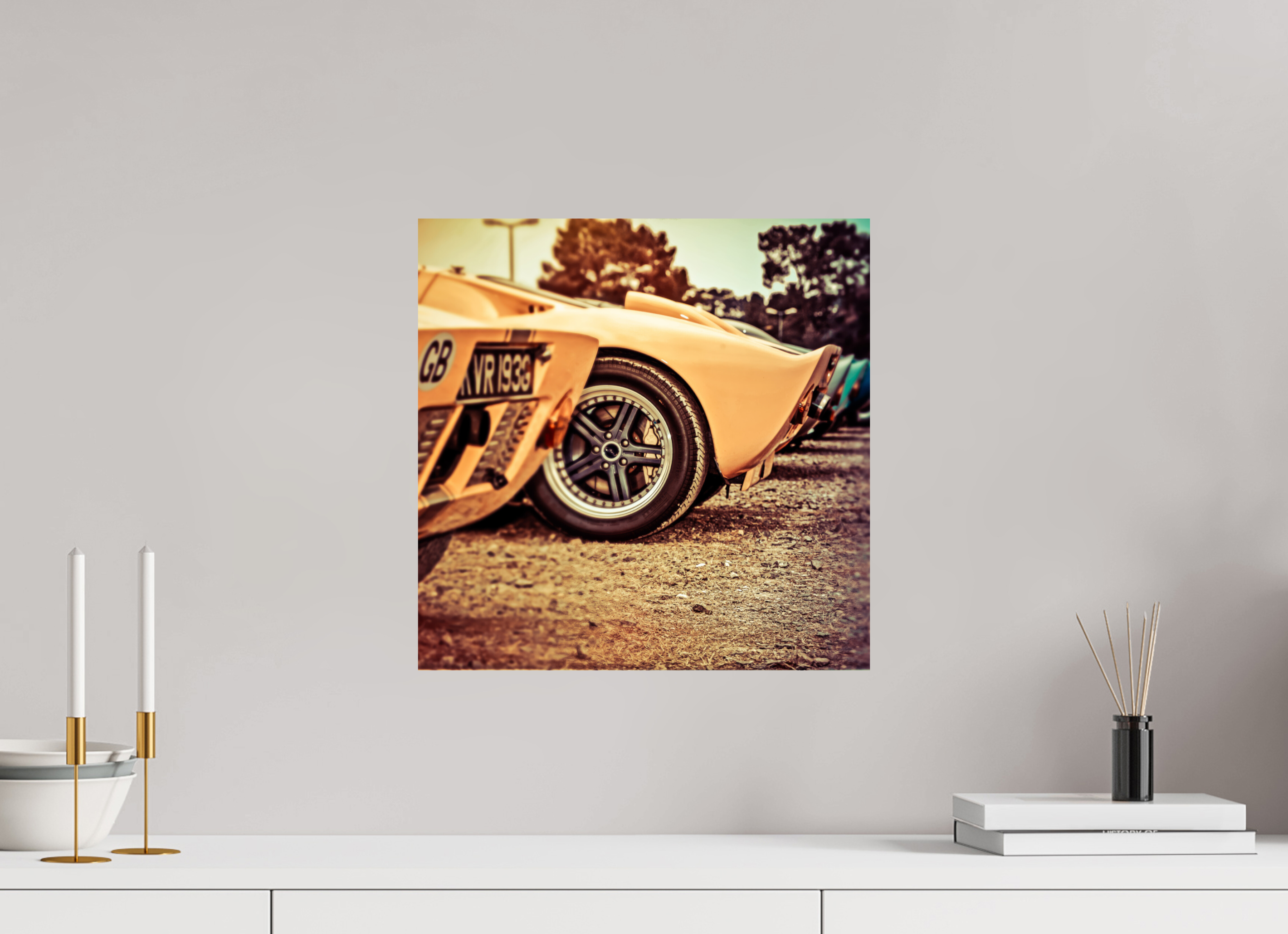 40 x 40 cm, Photo Print On Fuji Crystal DP II Le Mans 24 Heures du Mans Racing - Ford