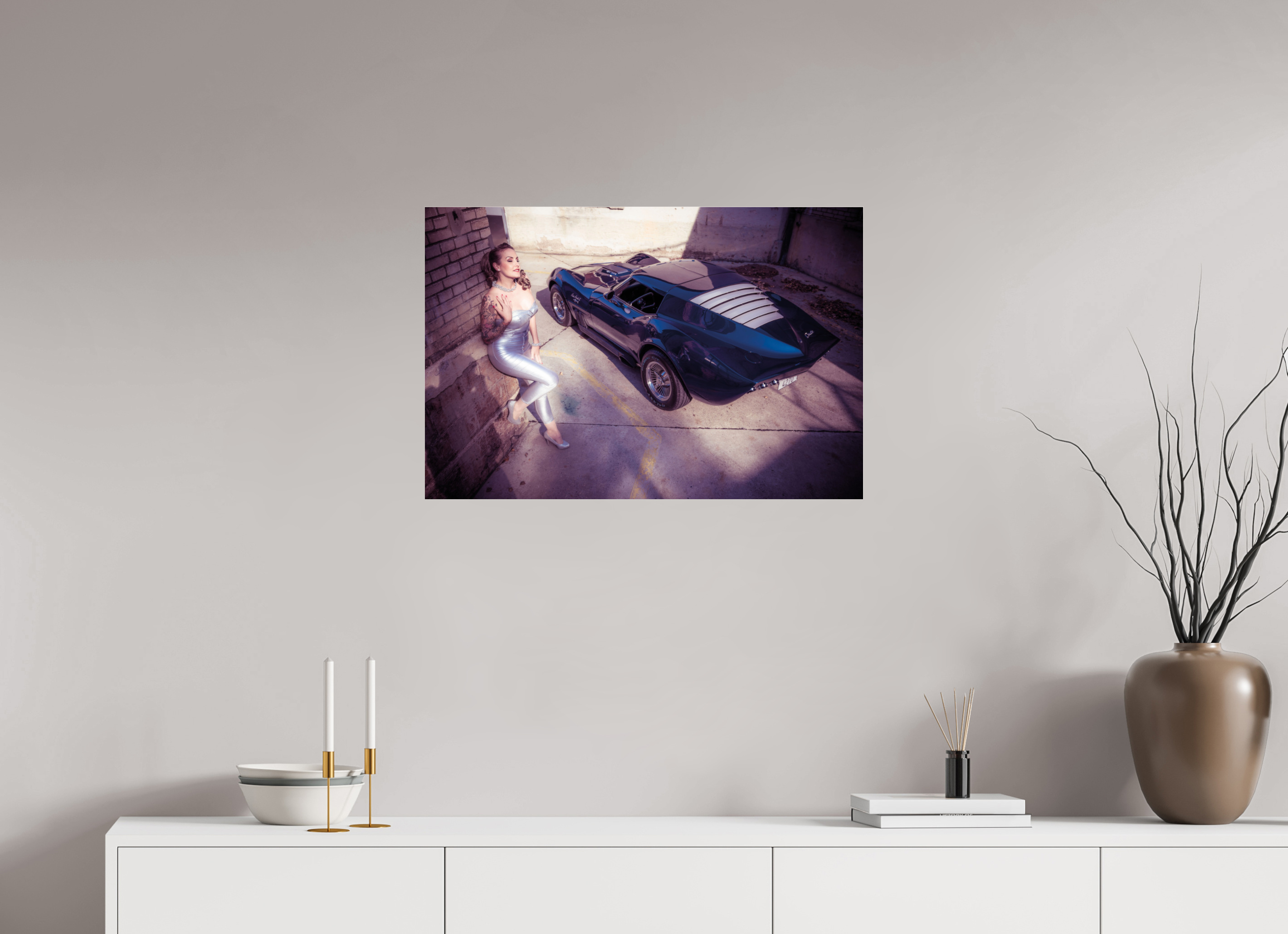 75 x 50 cm, Photo Print Under Acrylic Glass Zoe Scarlett Maka Shark II
