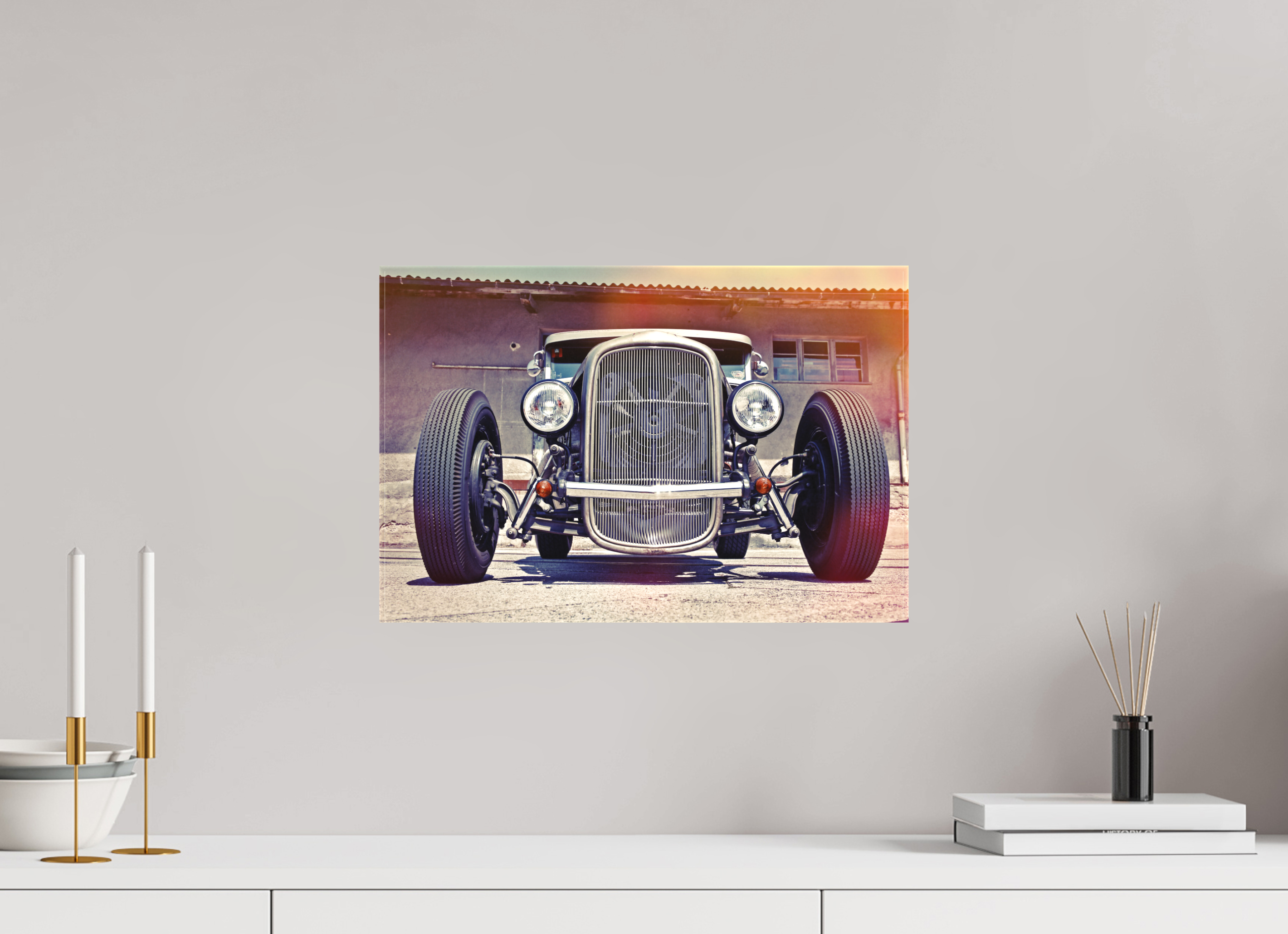 45 x 30 cm, Leinwand matt Jay Jay's Hot Rod