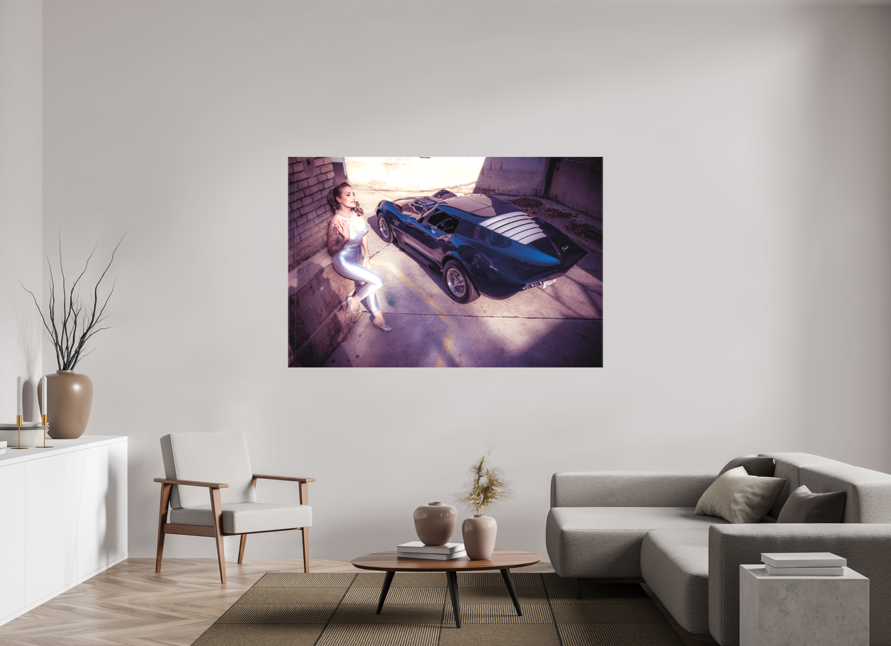 180 x 120 cm, Leinwand matt Zoe Scarlett Maka Shark II