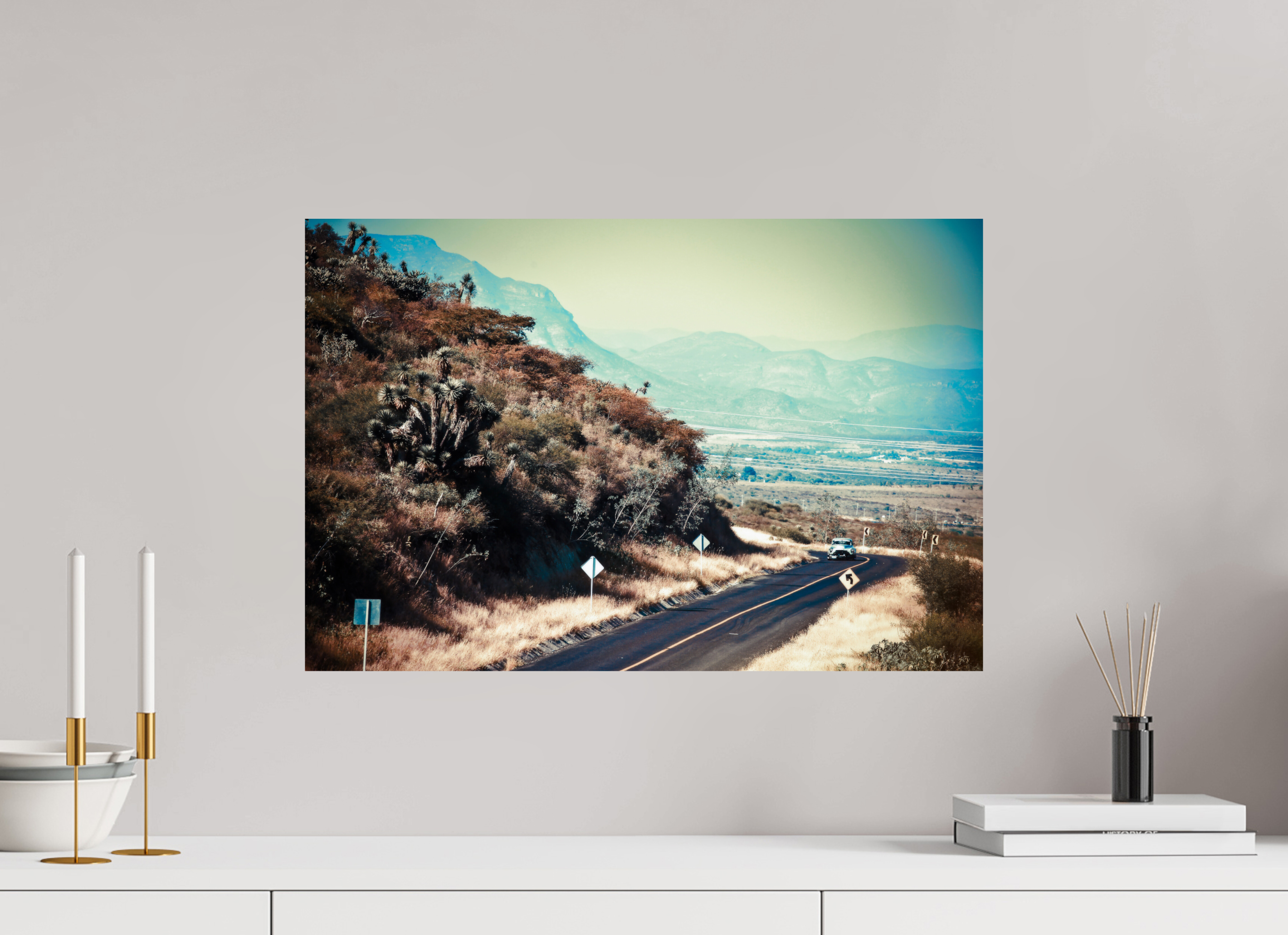 60 x 40 cm, Photo Print On Fuji Crystal DP II La Carrera Panamerica Mexico - V