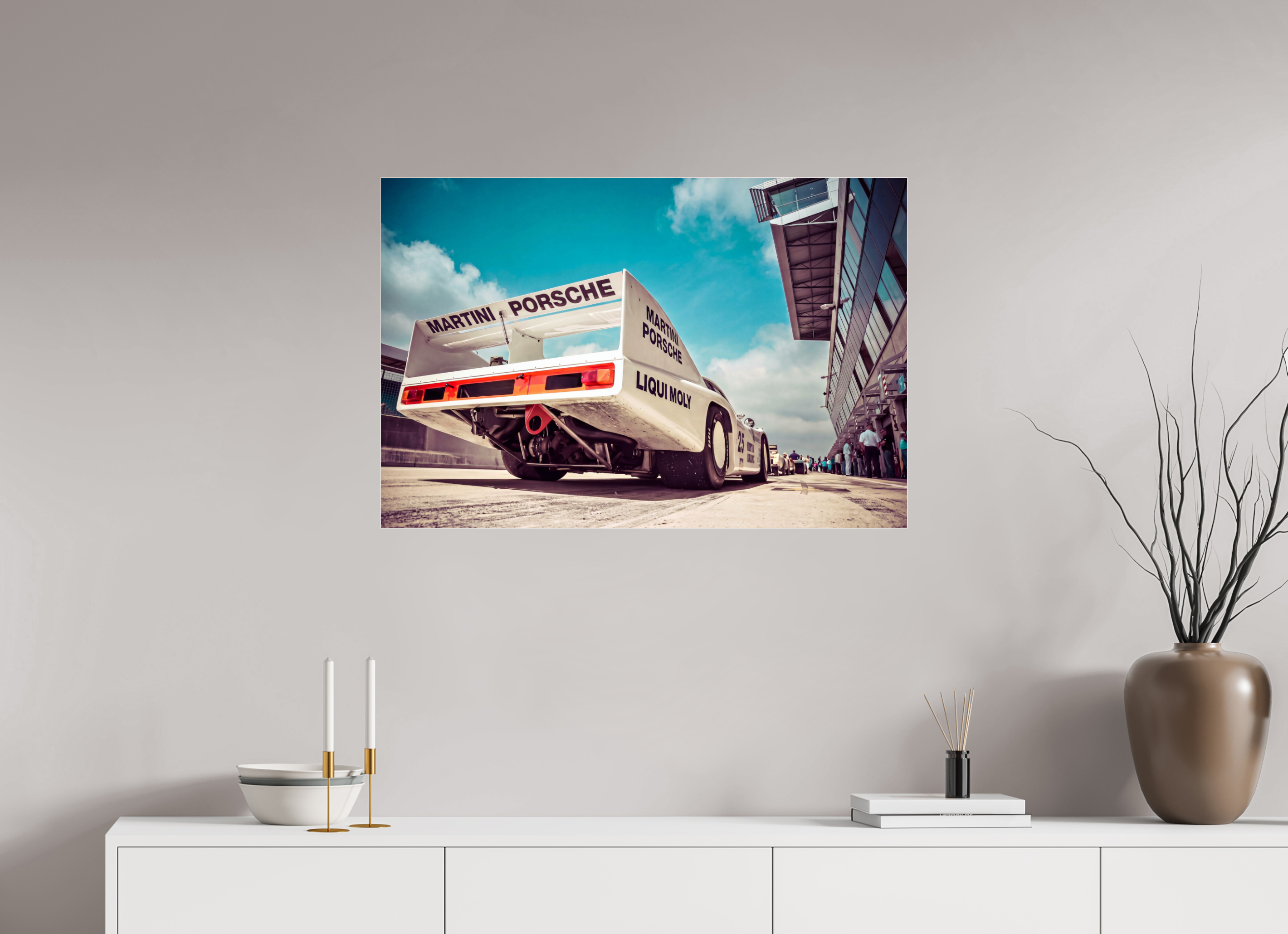 90 x 60 cm, Photo Print Under Acrylic Glass Le Mans - Porsche 936