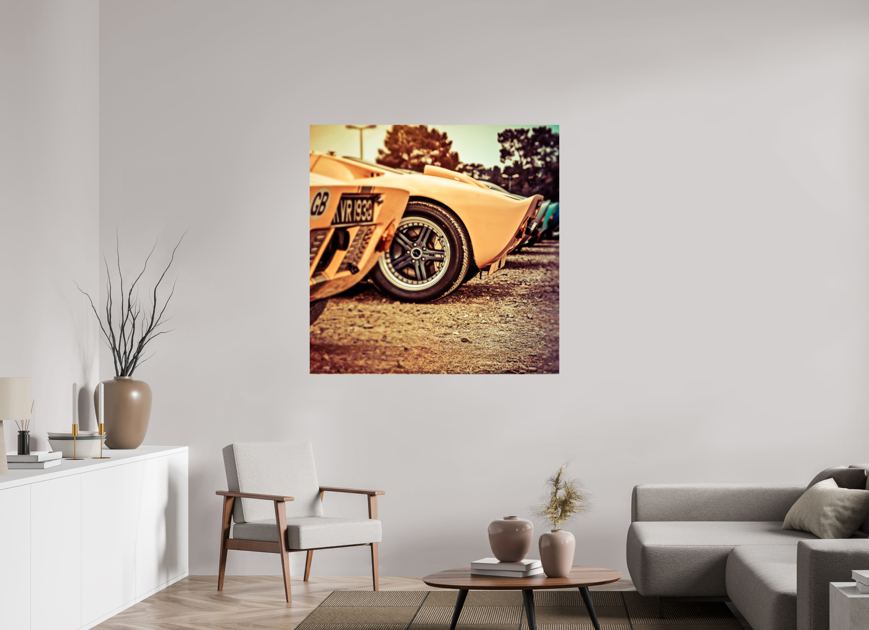 120 x 120 cm, Photo Print On Fuji Crystal DP II Le Mans 24 Heures du Mans Racing - Ford