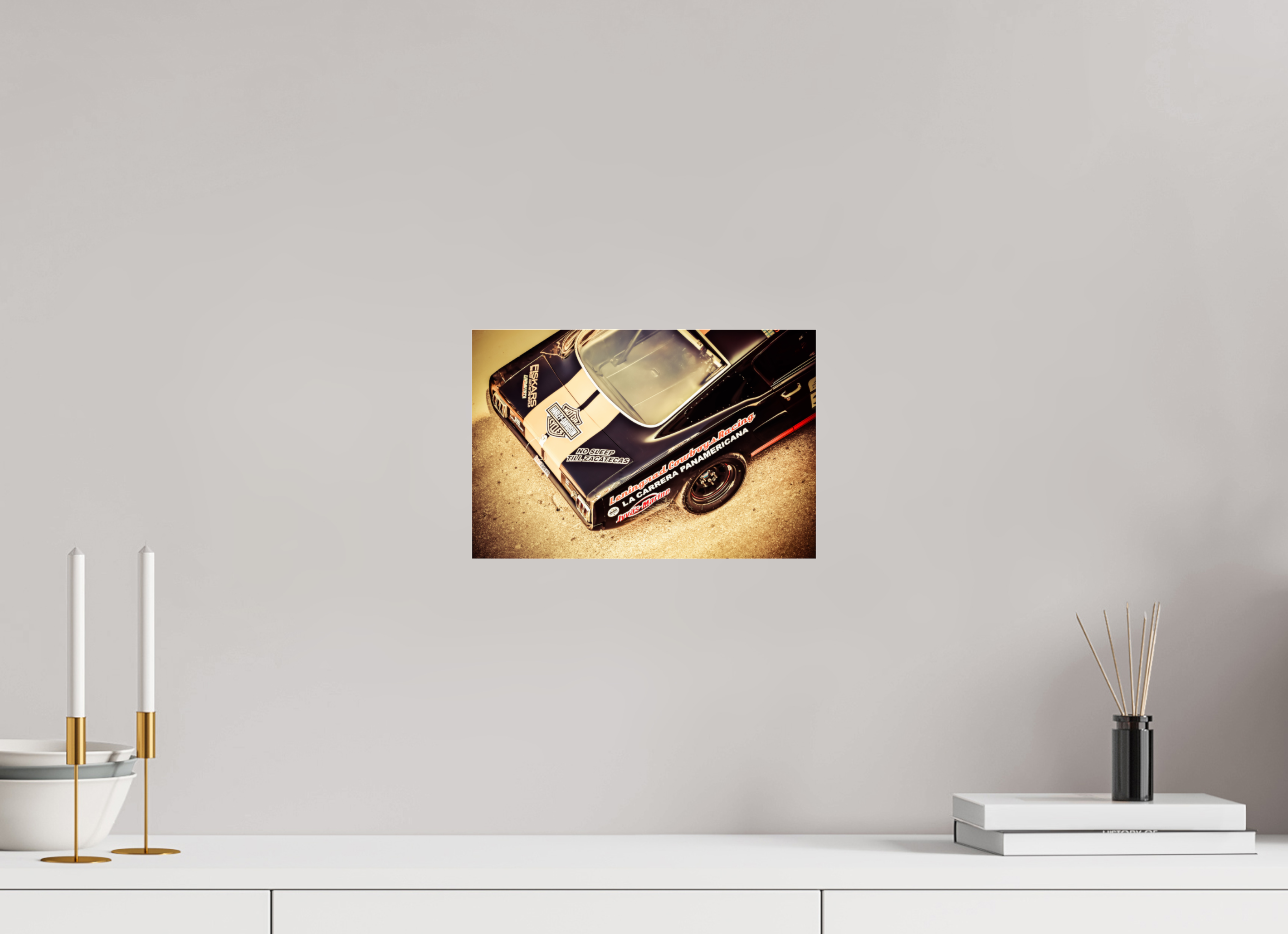 30 x 20 cm, Photo Print Under Acrylic Glass La Carrera Panamerica Mexico - II