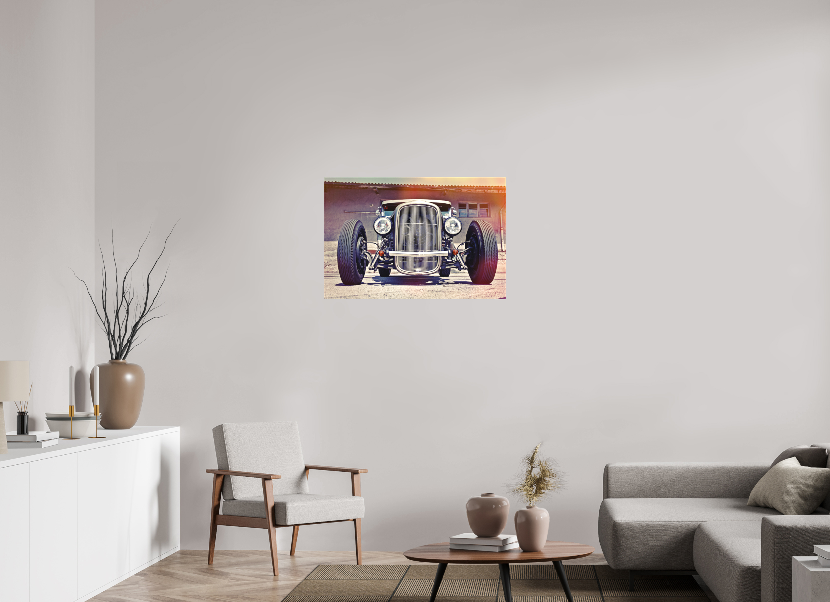 90 x 60 cm, Leinwand matt Jay Jay's Hot Rod