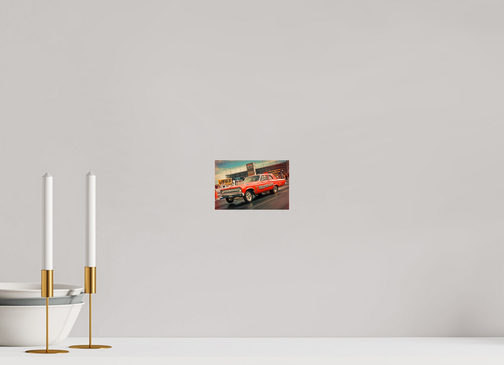 15 x 10 cm, Photo Print On Fuji Crystal DP II Vintage Mopar Drag Racing Vegas