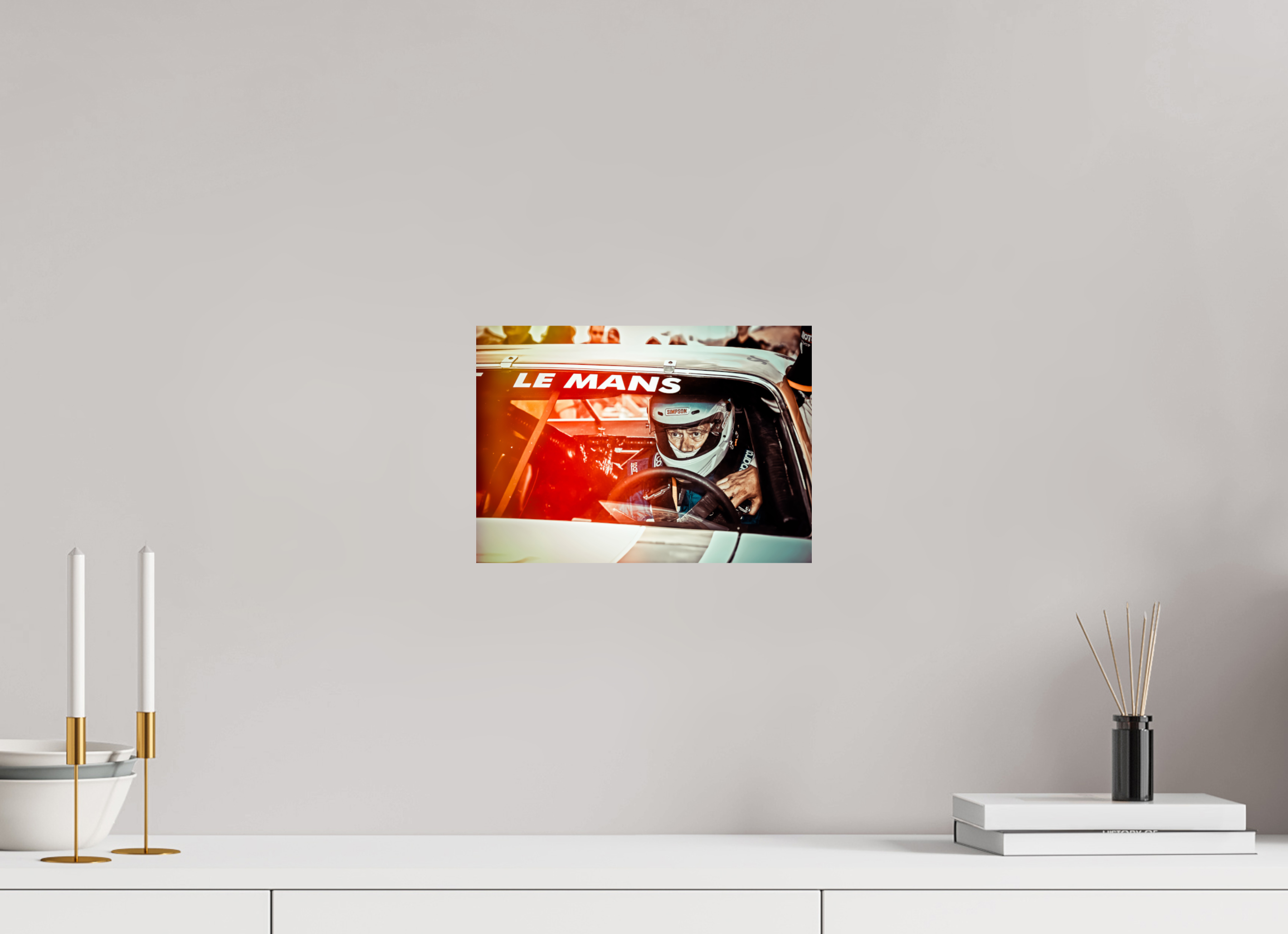 DIN A4 (29,7 x 21 cm), Photo Print On Fuji Crystal DP II Le Mans 24 Heures du Mans Racing - Dodge Charger