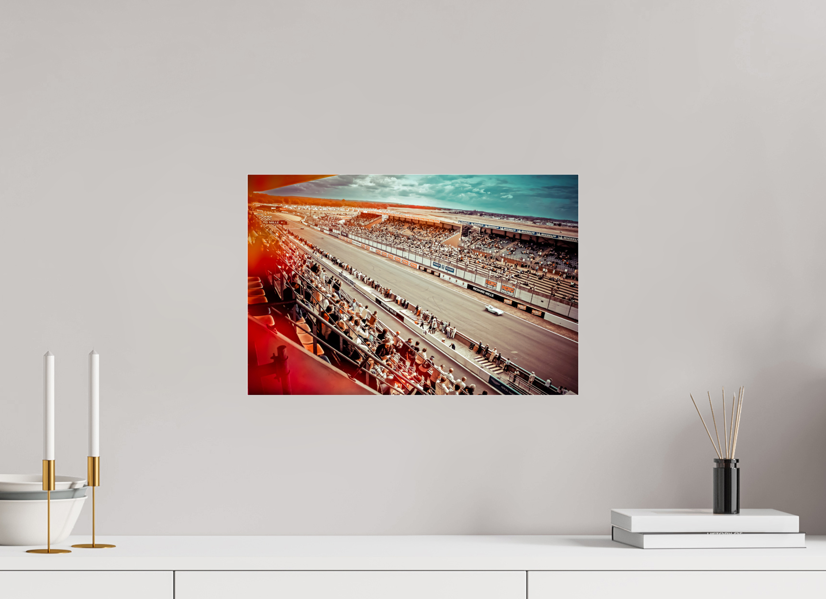 45 x 30 cm, Photo Print Under Acrylic Glass Le Mans - Circuit de la Sarthe