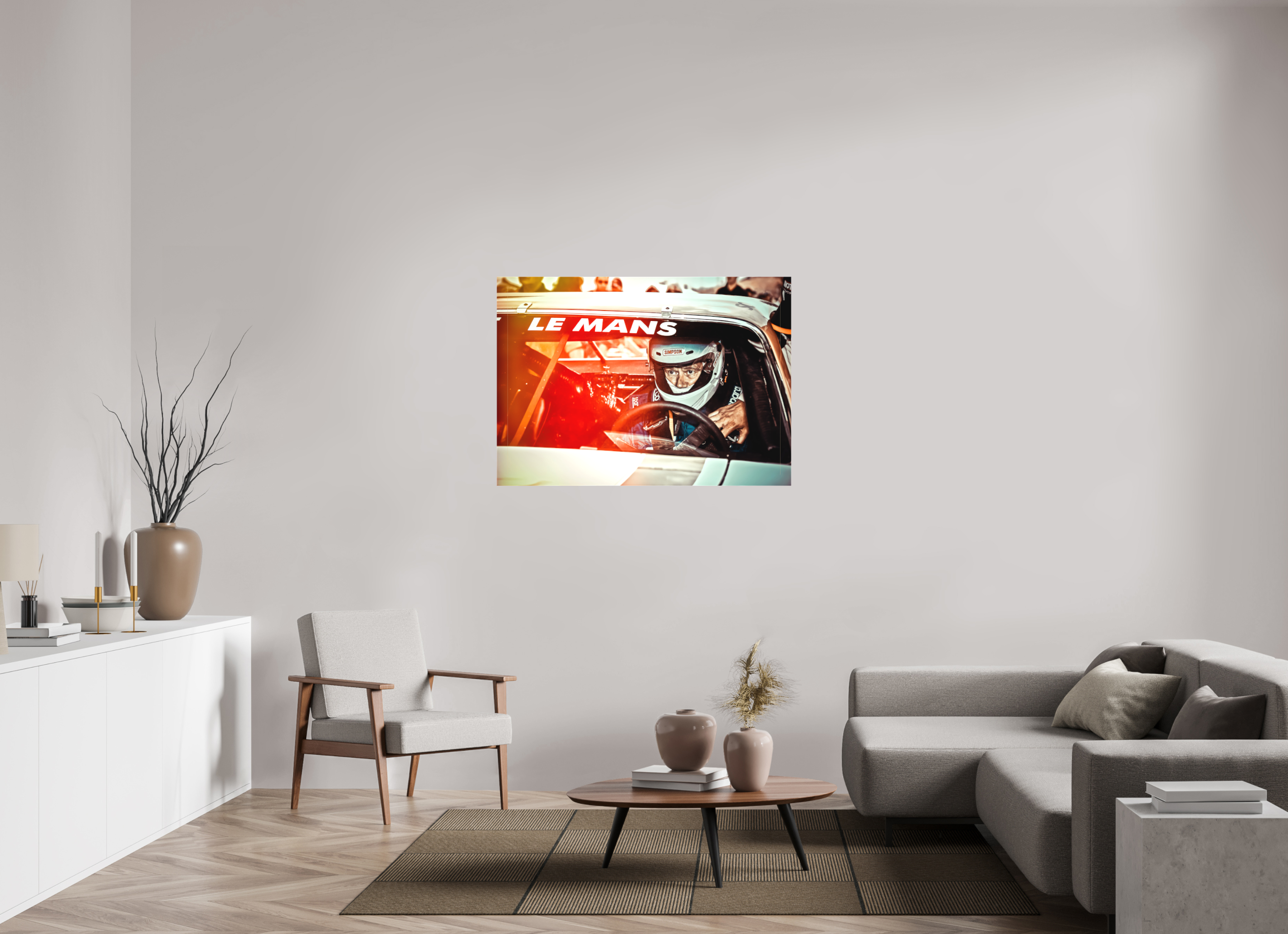 DIN A0 (118,9 x 84,1 cm), Leinwand matt Le Mans 24 Heures du Mans Racing - Dodge Charger