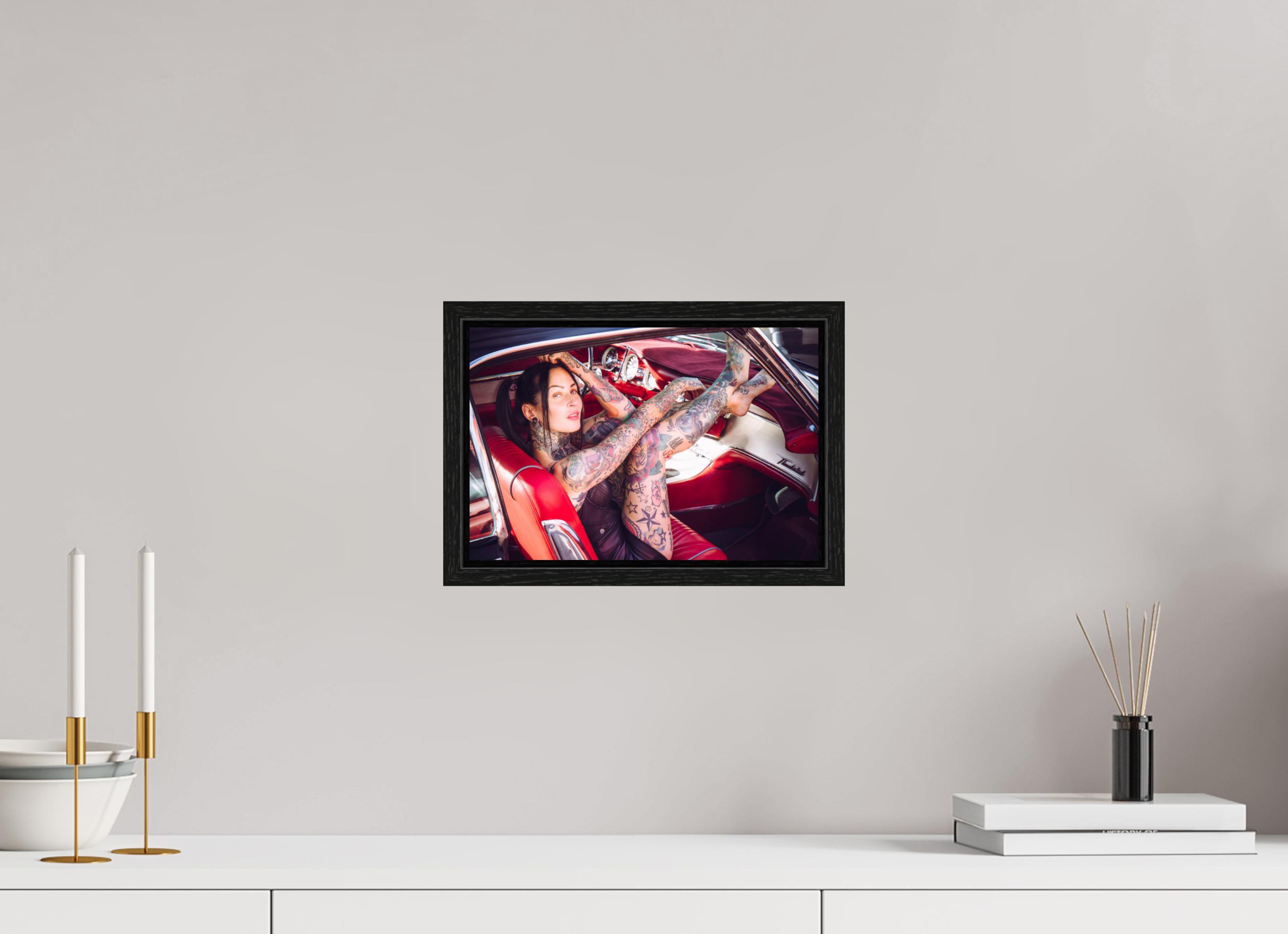 30 x 20 cm, Floater Frame Femke Fatale Ford Thunderbird
