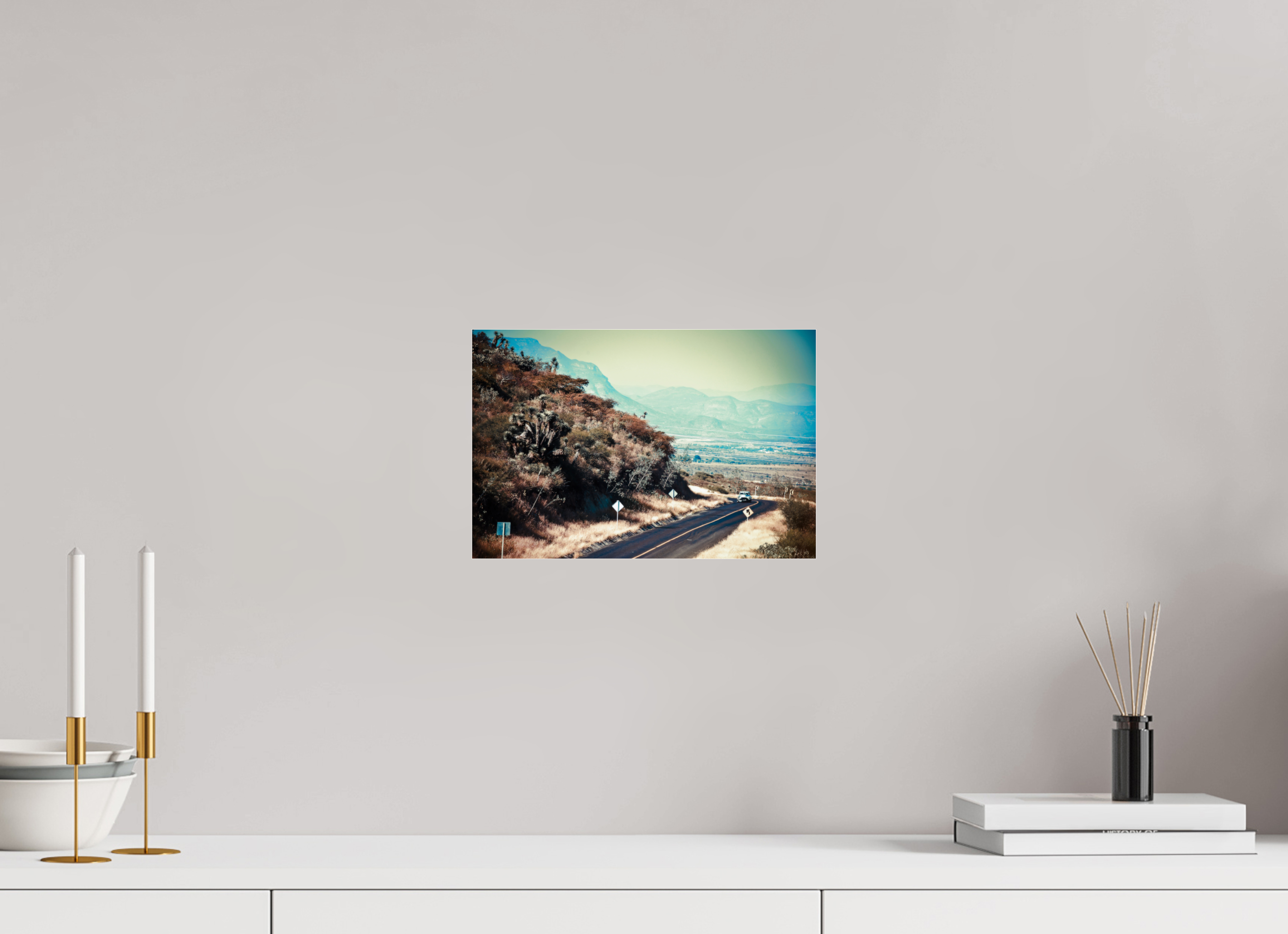 30 x 20 cm, Photo Print Under Acrylic Glass La Carrera Panamerica Mexico - V