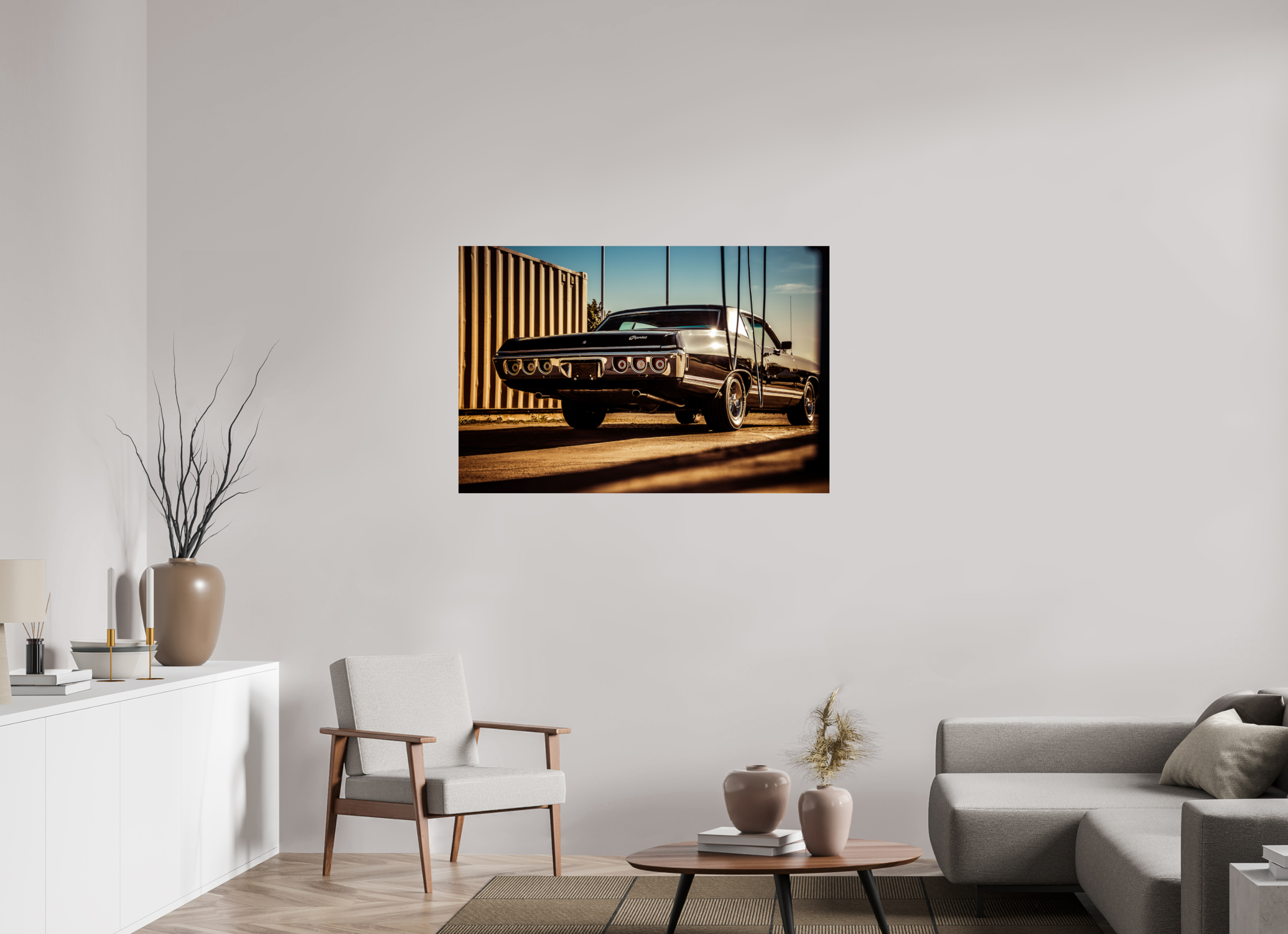 120 x 80 cm, Photo Print Under Acrylic Glass 1968 Chevrolet Caprice