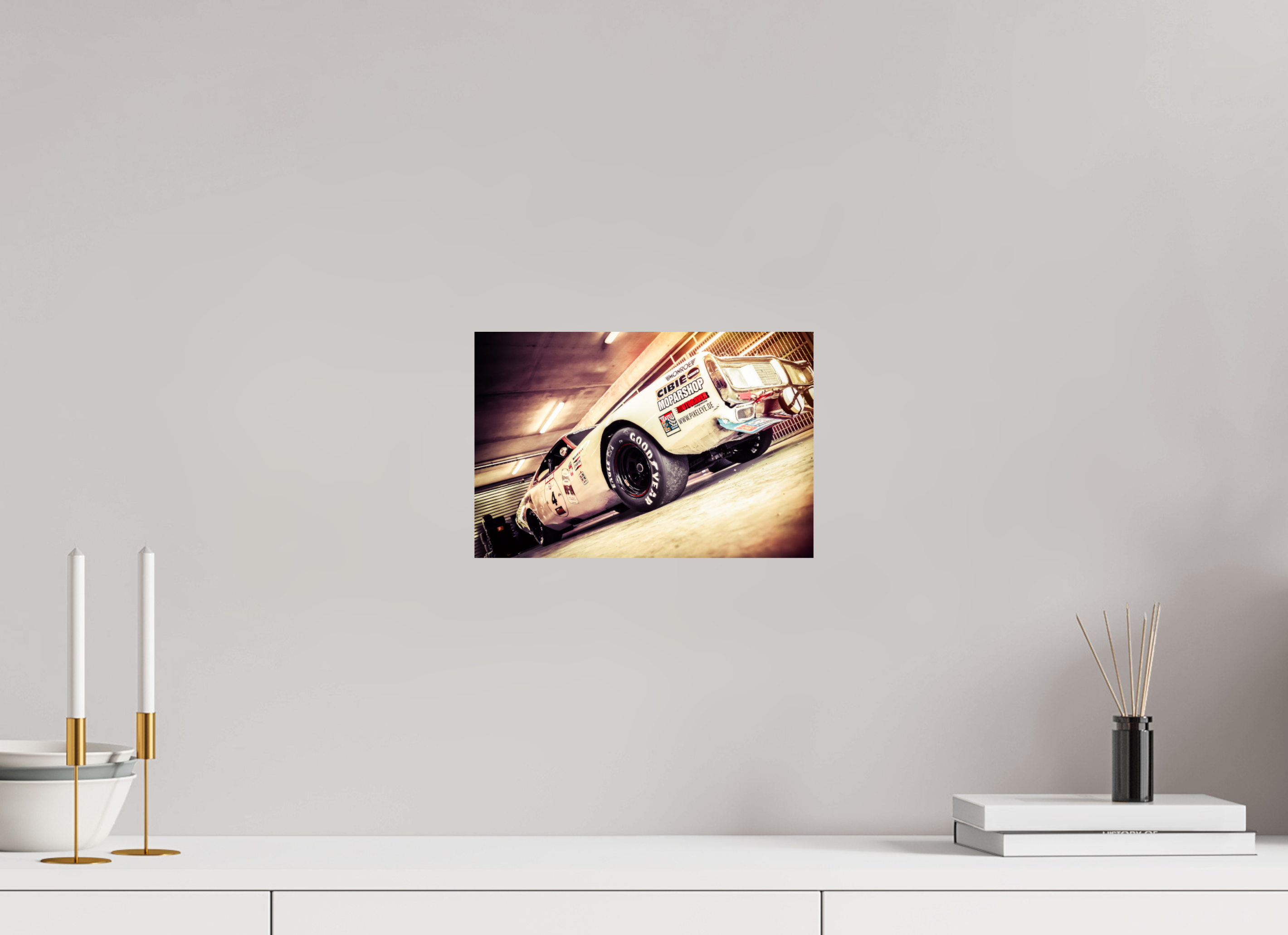 30 x 20 cm, Photo Print On Fuji Crystal DP II Le Mans 24 Heures du Mans Racing - Dodge Charger II