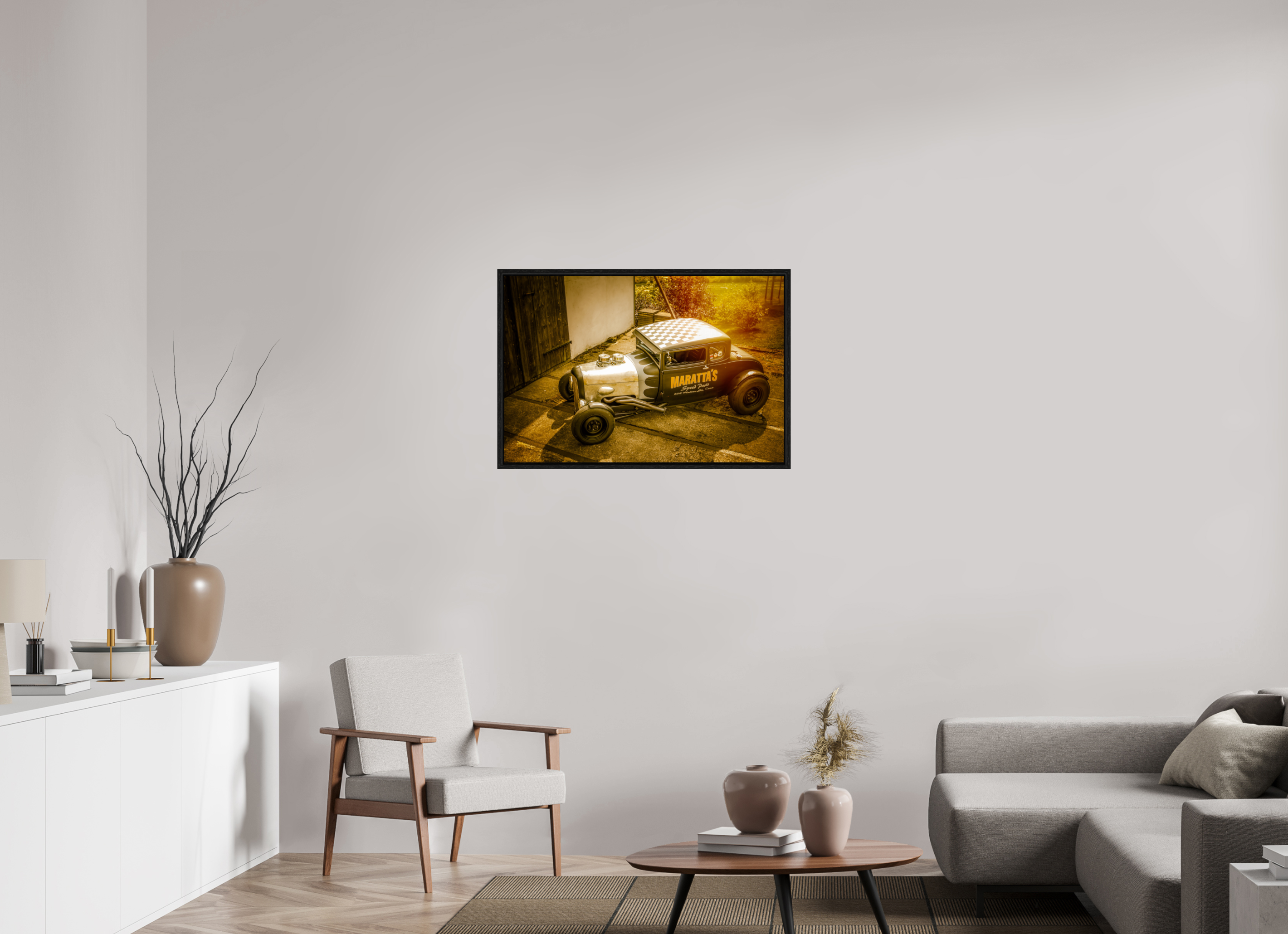 90 x 60 cm, Floater Frame Hot Rod Maratta