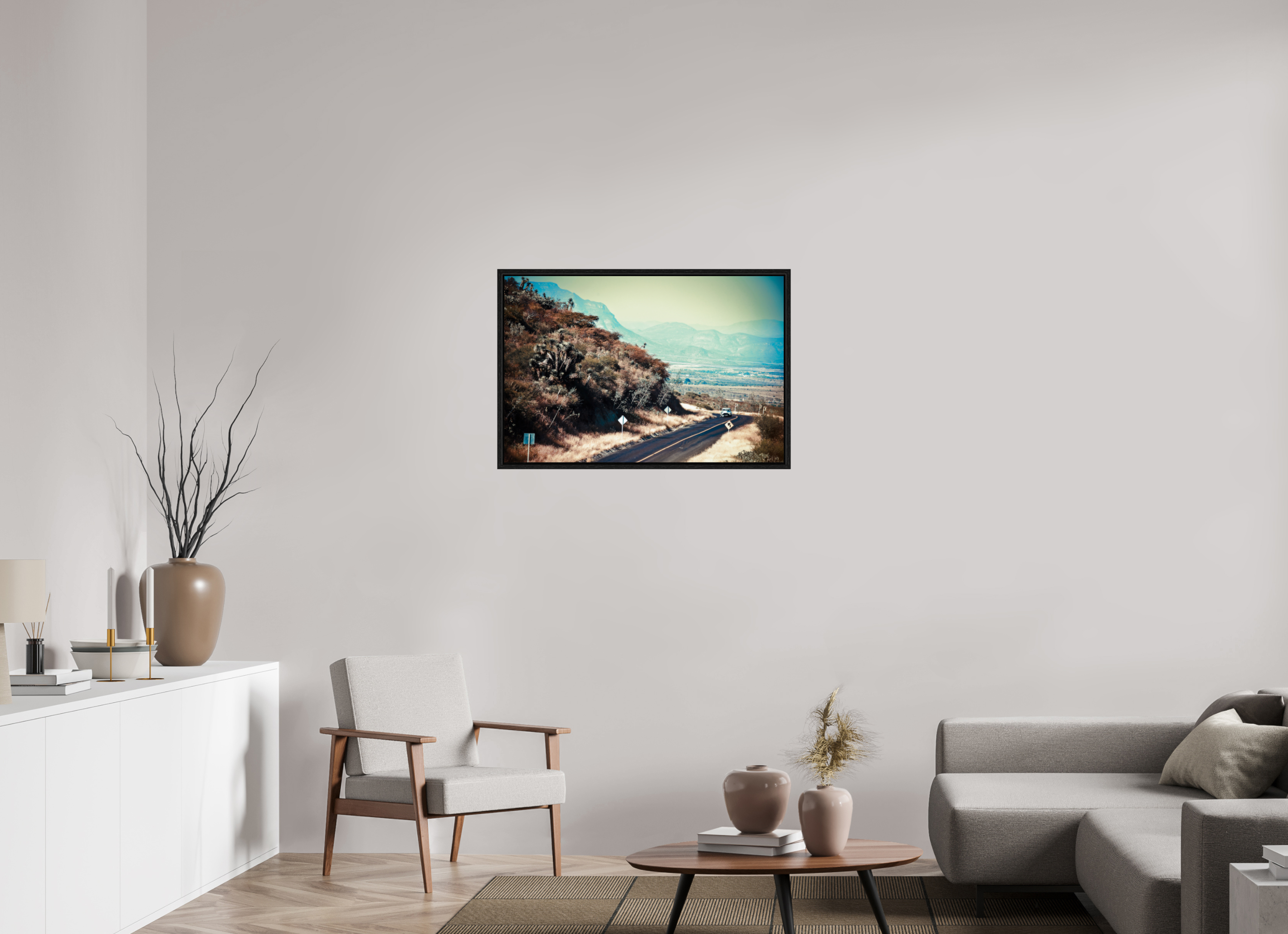 90 x 60 cm, Floater Frame La Carrera Panamerica Mexico - V