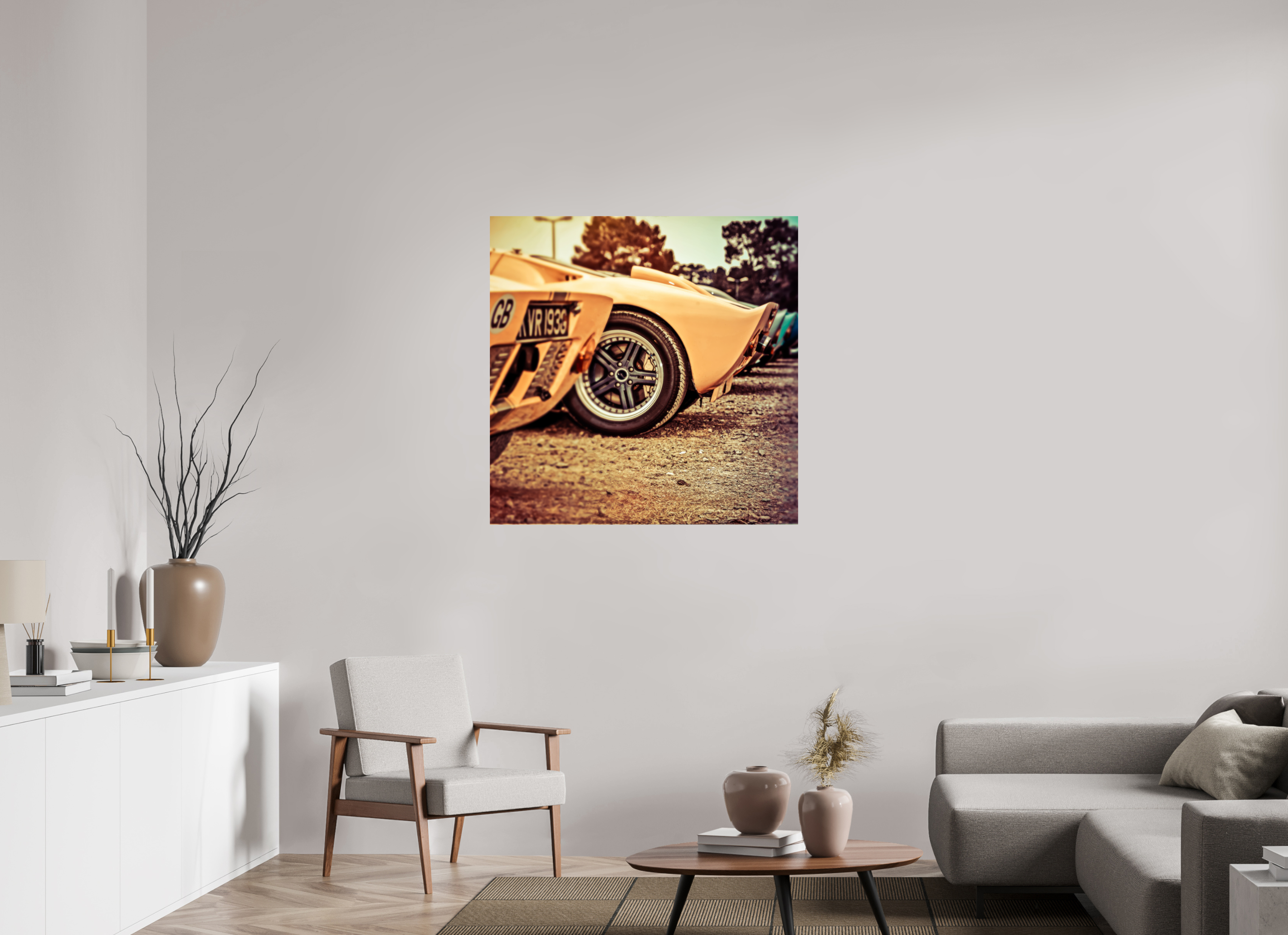 100 x 100 cm, Photo Print On Fuji Crystal DP II Le Mans 24 Heures du Mans Racing - Ford