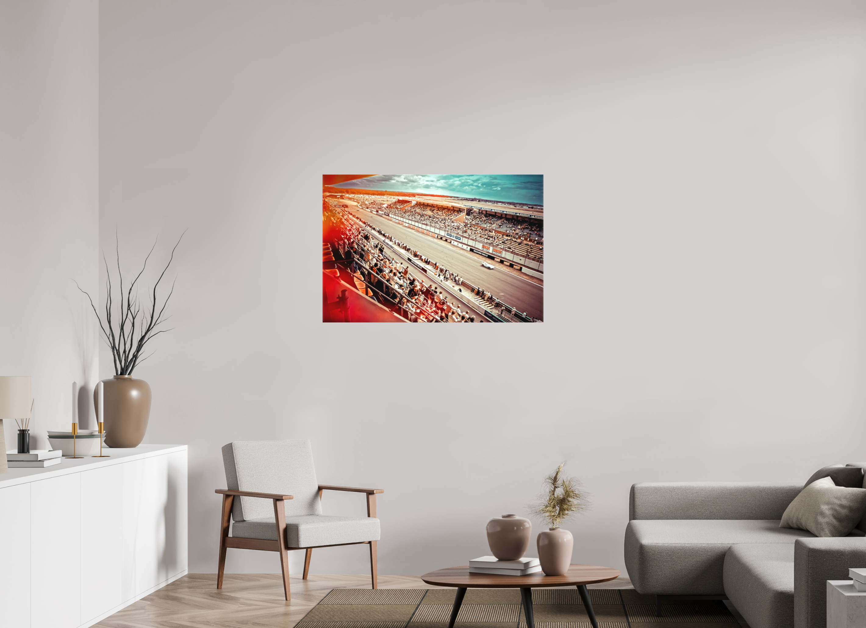 105 x 70 cm, Leinwand matt Le Mans - Circuit de la Sarthe