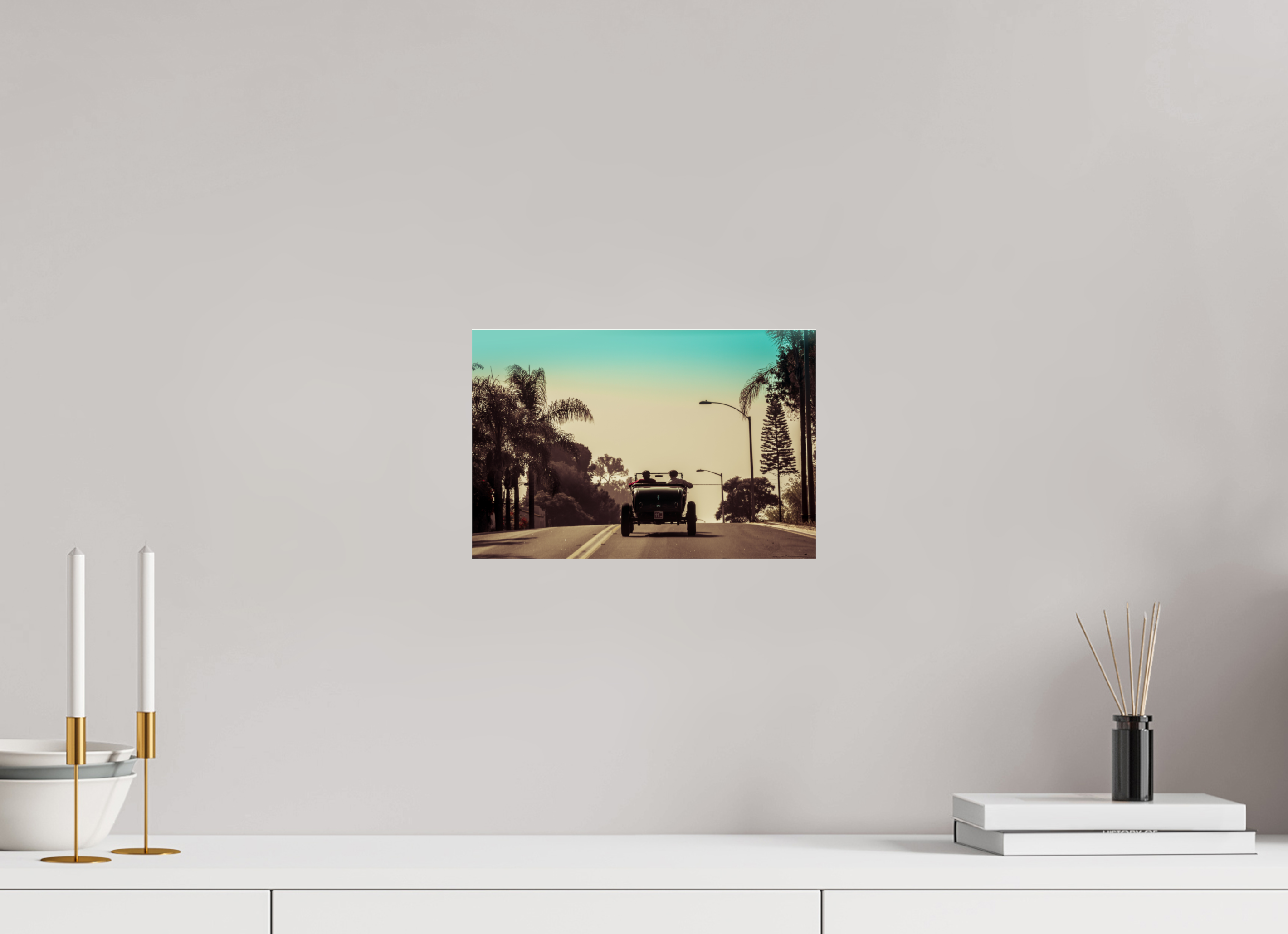 30 x 20 cm, Photo Print Under Acrylic Glass Hot Rod Ridin' SoCal