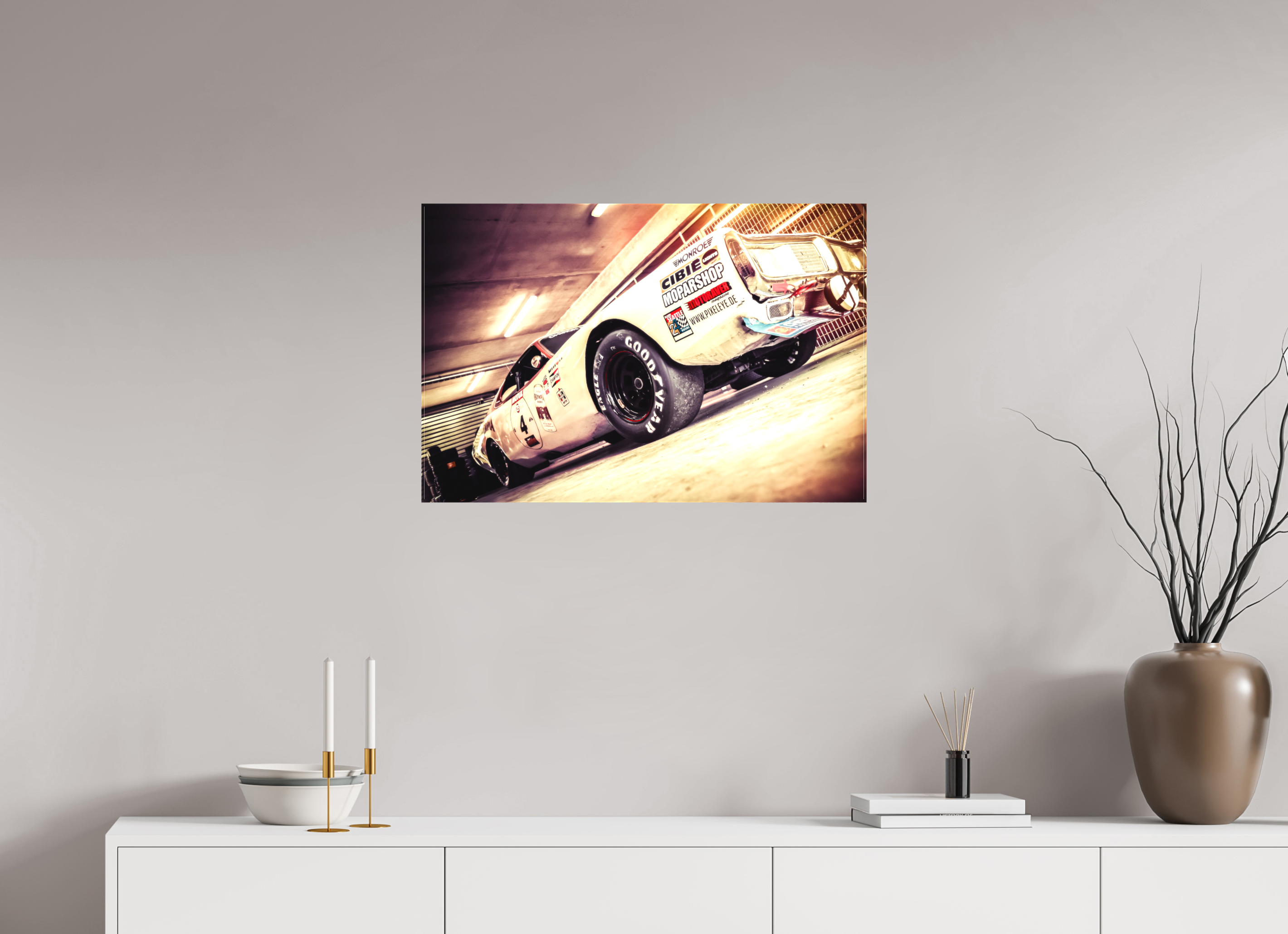 75 x 50 cm, Leinwand matt Le Mans 24 Heures du Mans Racing - Dodge Charger II