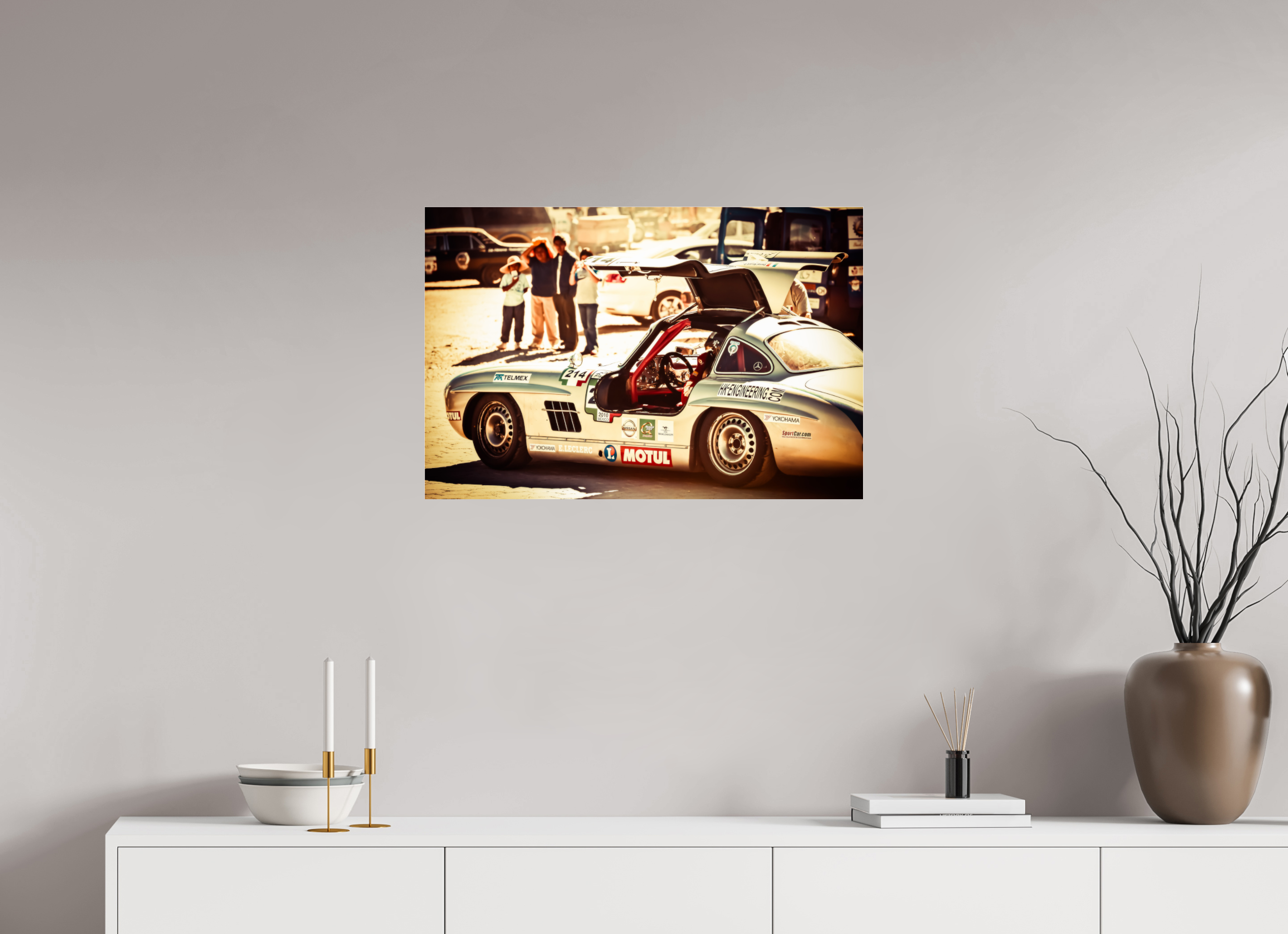 75 x 50 cm, Photo Print Under Acrylic Glass La Carrera Panamerica Mexico - IV