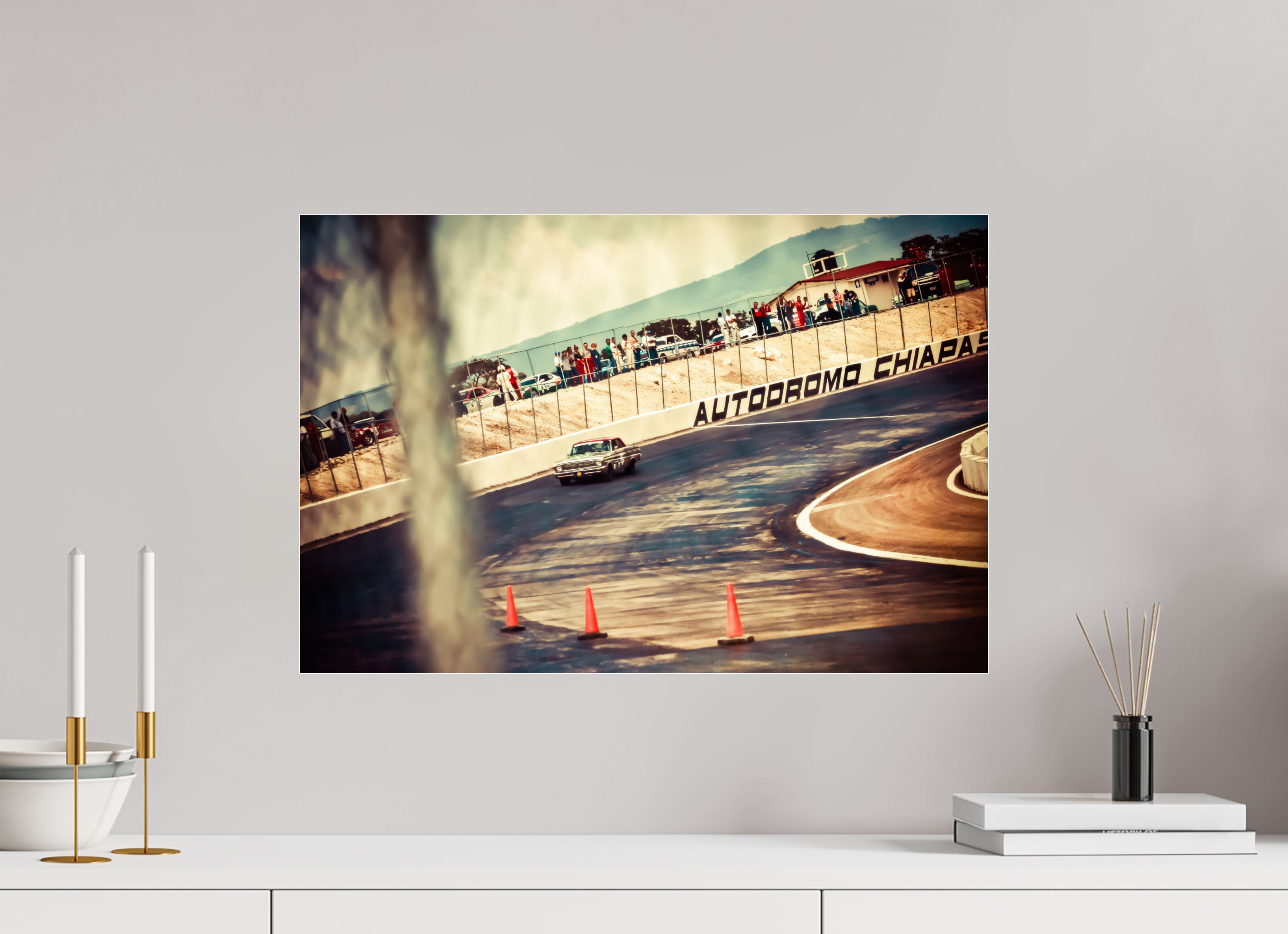 60 x 40 cm, Photo Print Under Acrylic Glass La Carrera Panamerica Mexico