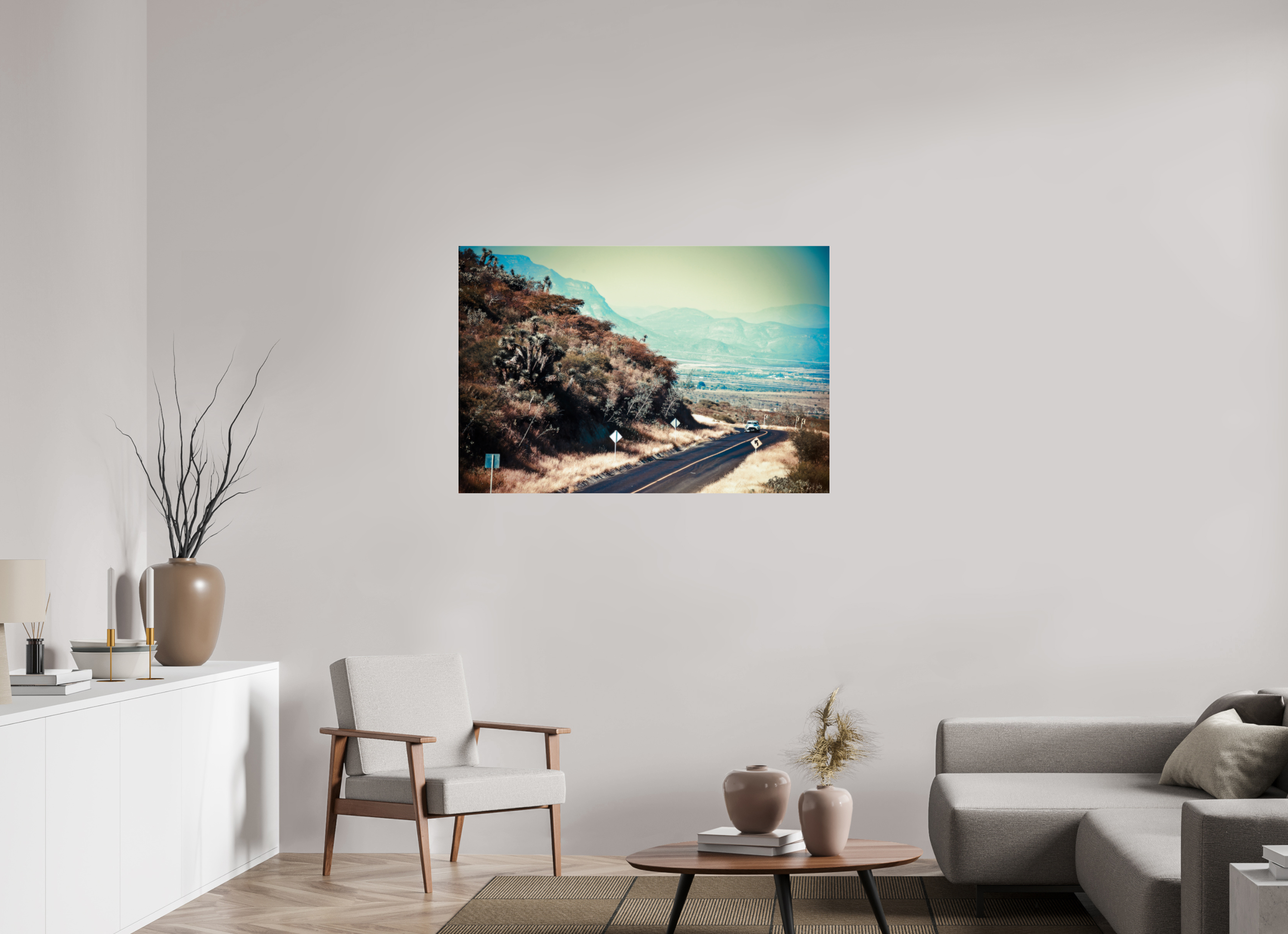 120 x 80 cm, Photo Print Under Acrylic Glass La Carrera Panamerica Mexico - V