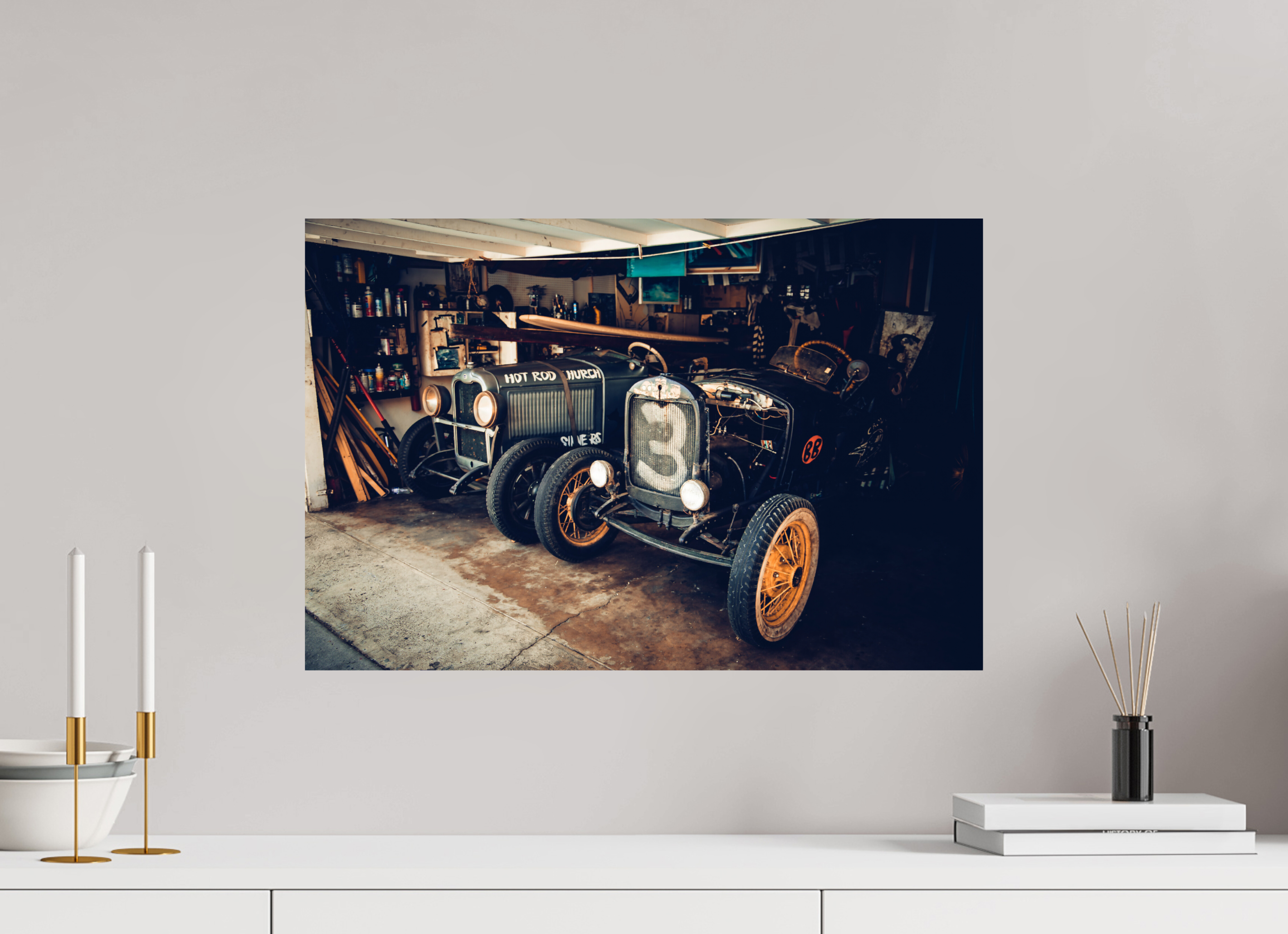 60 x 40 cm, Photo Print On Fuji Crystal DP II New York Garage