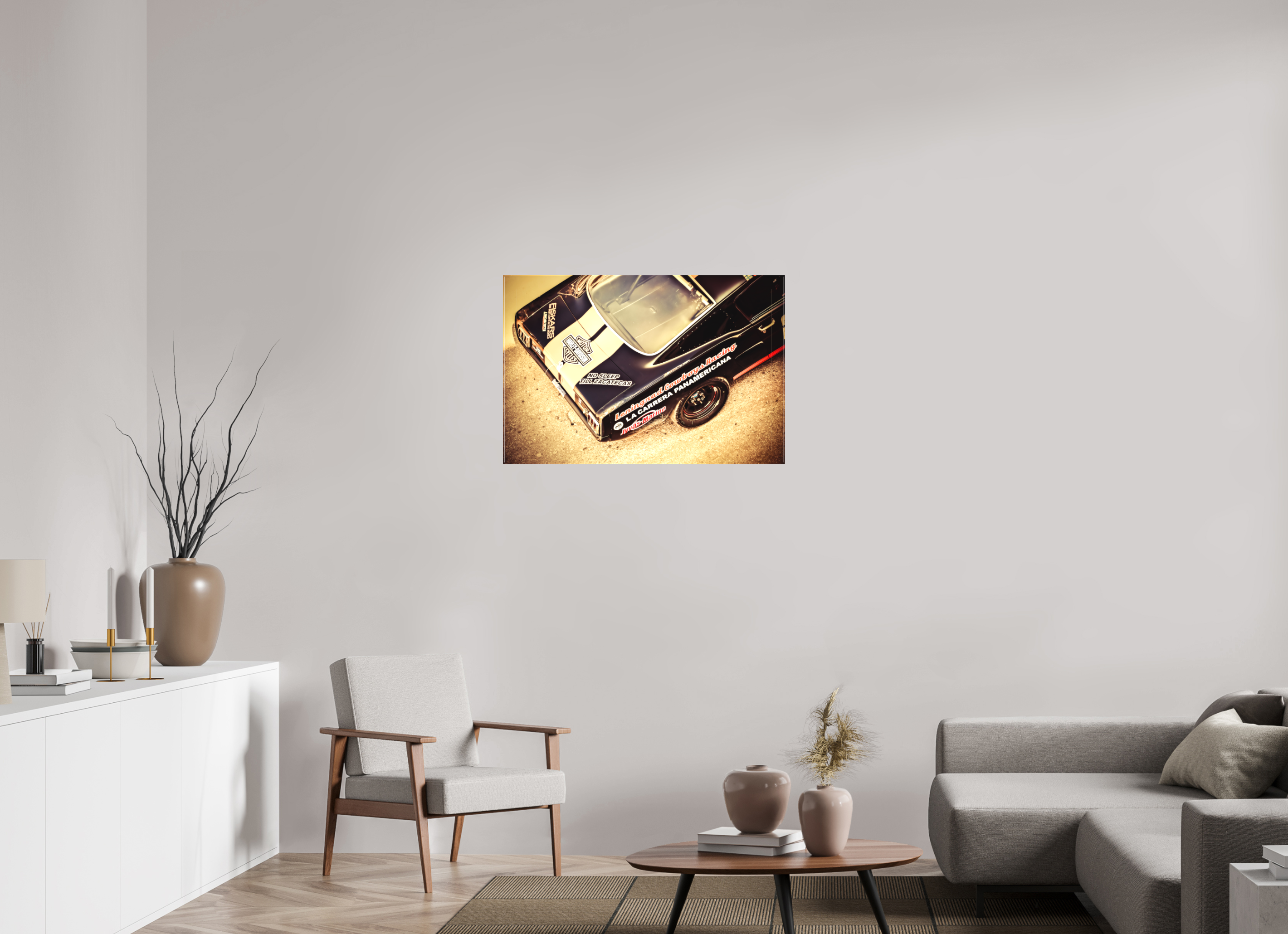 90 x 60 cm, Leinwand matt La Carrera Panamerica Mexico - II