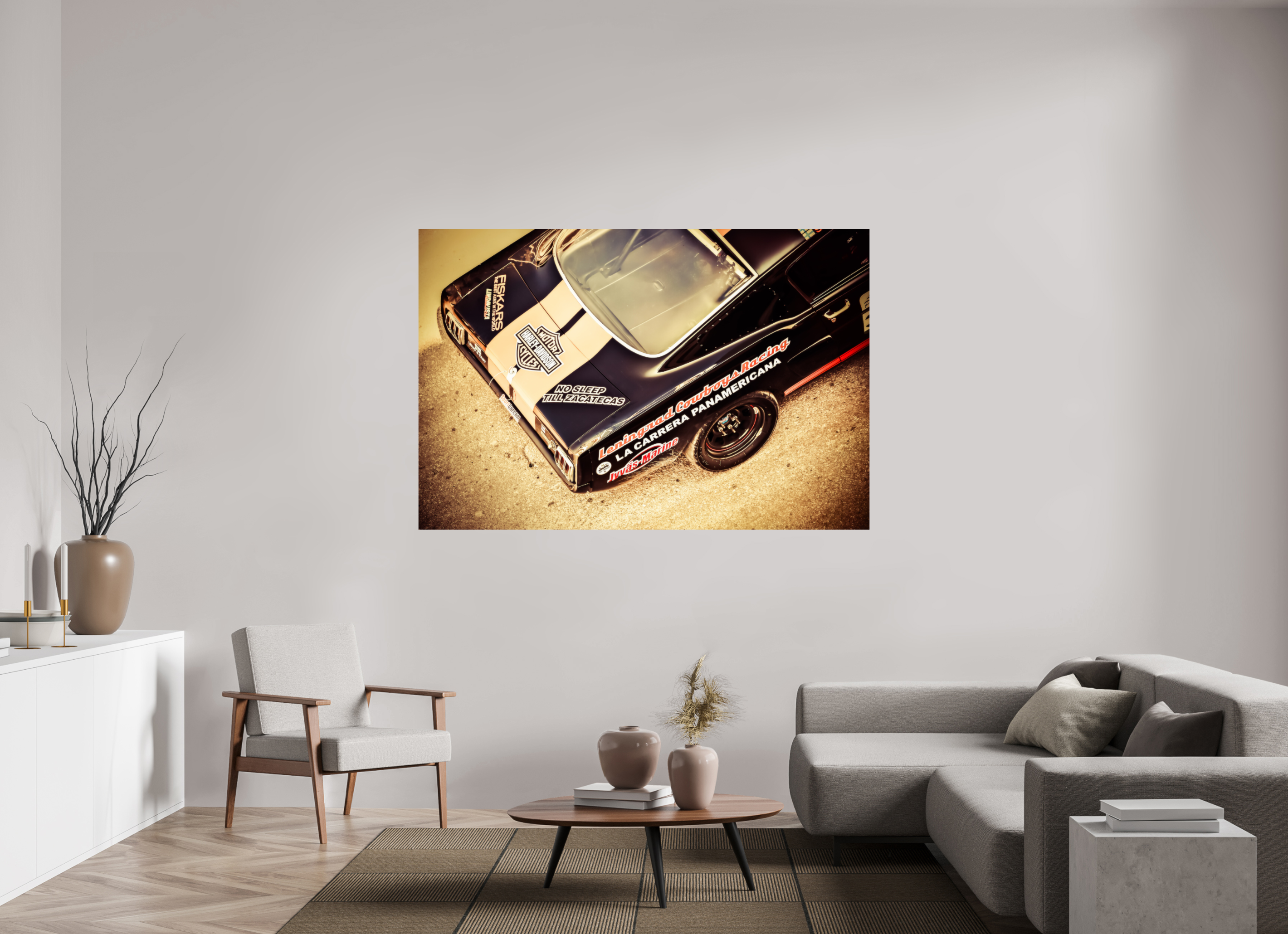 180 x 120 cm, Photo Print On Fuji Crystal DP II La Carrera Panamerica Mexico - II