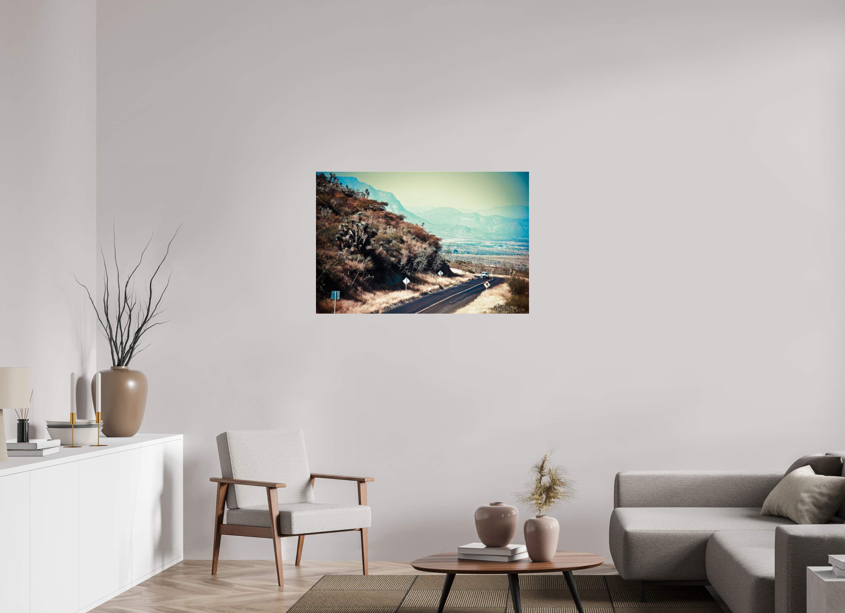 105 x 70 cm, Photo Print Under Acrylic Glass La Carrera Panamerica Mexico - V