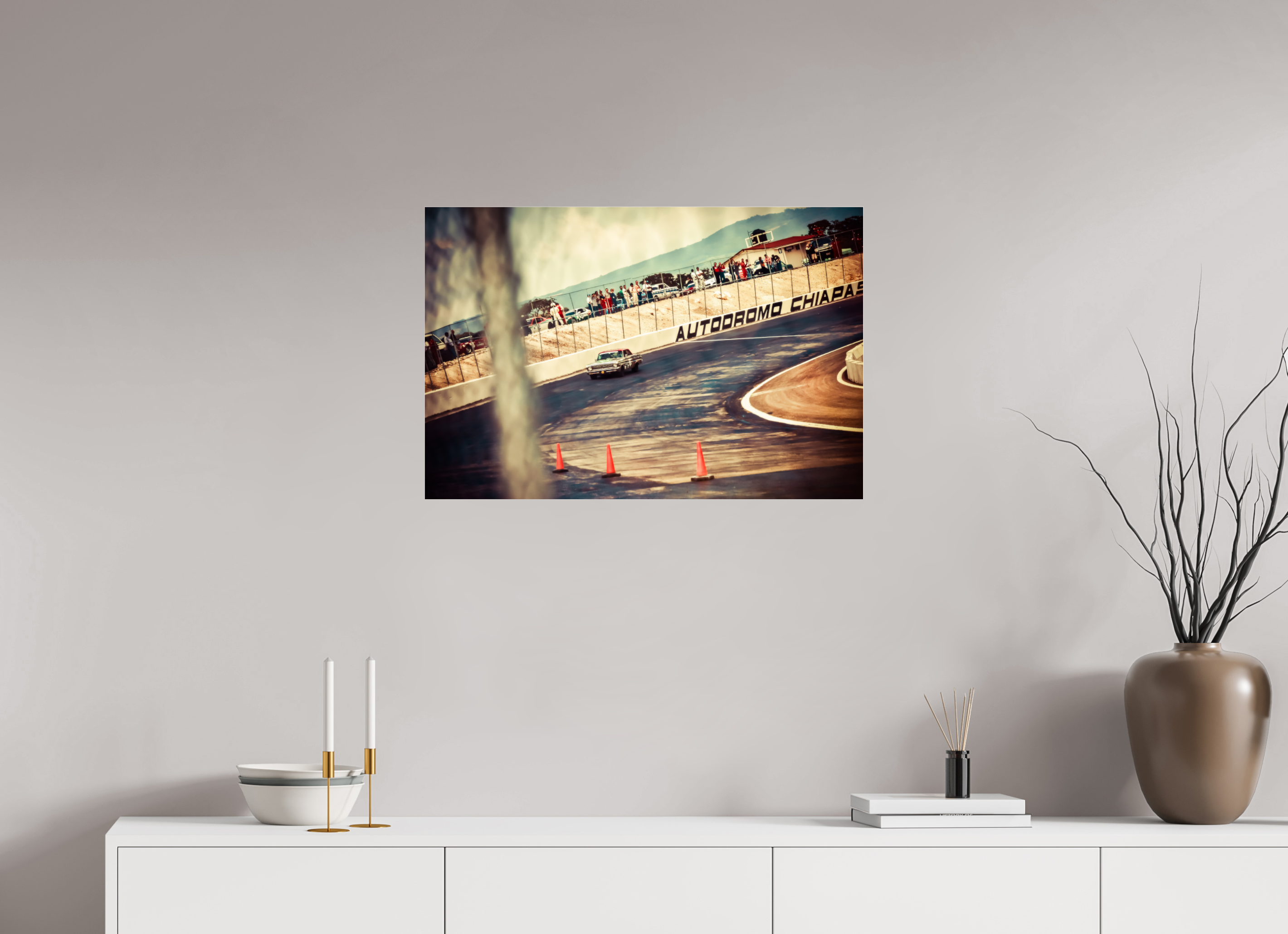 75 x 50 cm, Photo Print Under Acrylic Glass La Carrera Panamerica Mexico