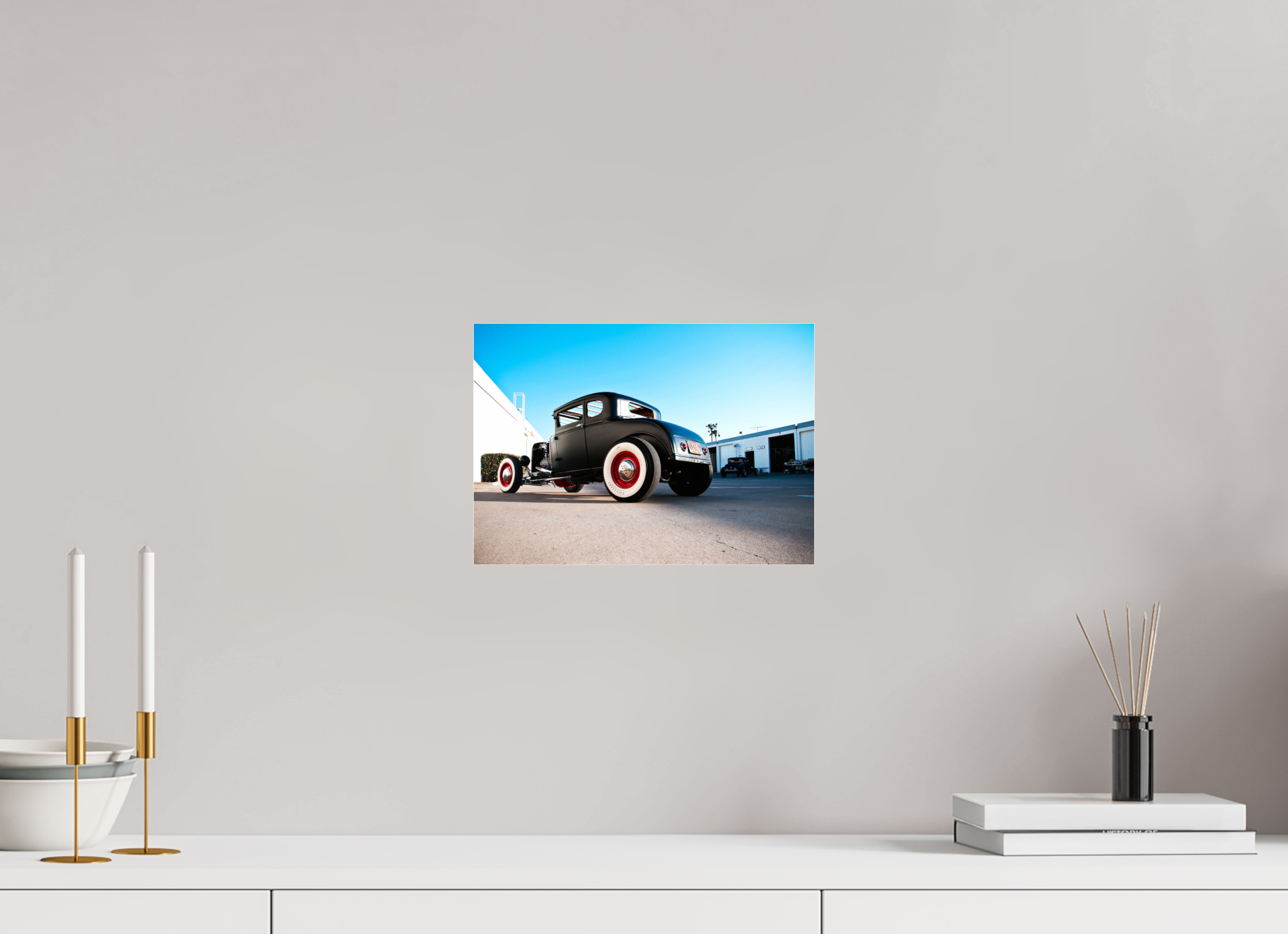 DIN A4 (29,7 x 21 cm), Photo Print Under Acrylic Glass Hot Rod - The Dynotones