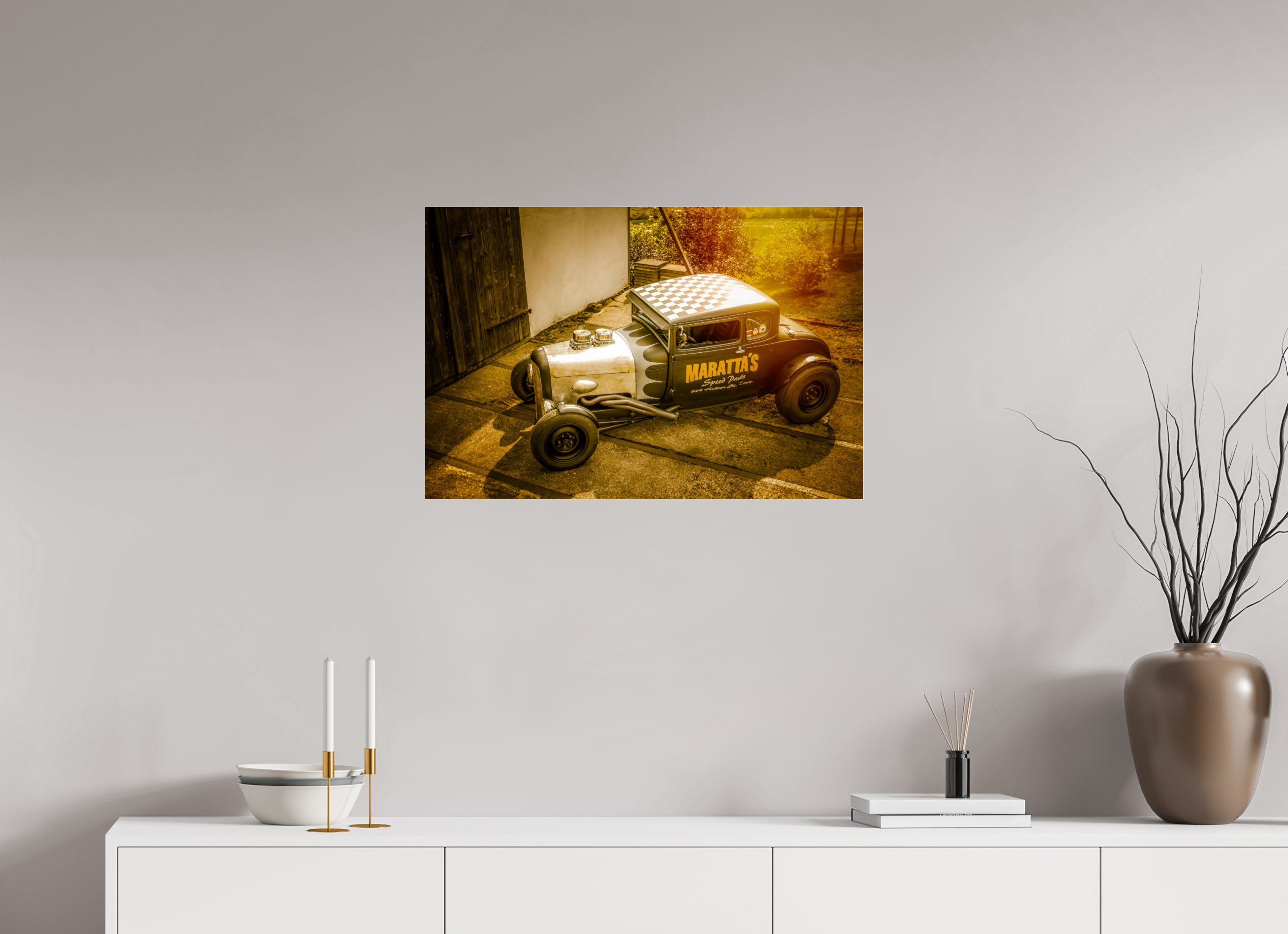 75 x 50 cm, Photo Print Under Acrylic Glass Hot Rod Maratta